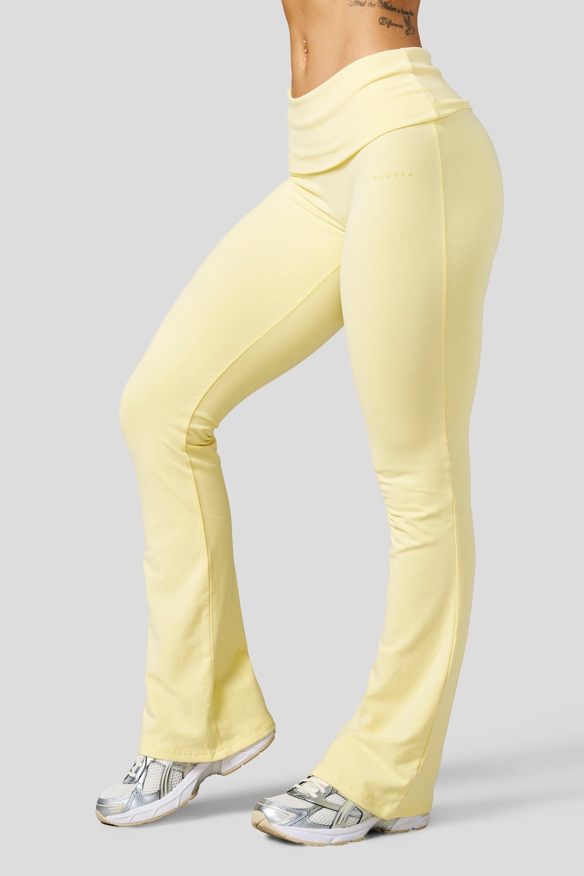 YoungLA W2342 - Studio Edit Foldover Flares - SHORT 'Yellow'