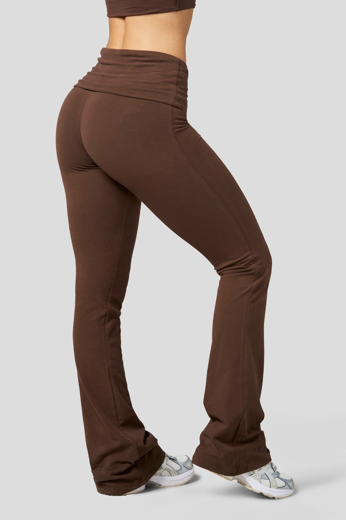 YoungLA W2305 - Studio Edit Foldover Flares - REG 'Light Brown'