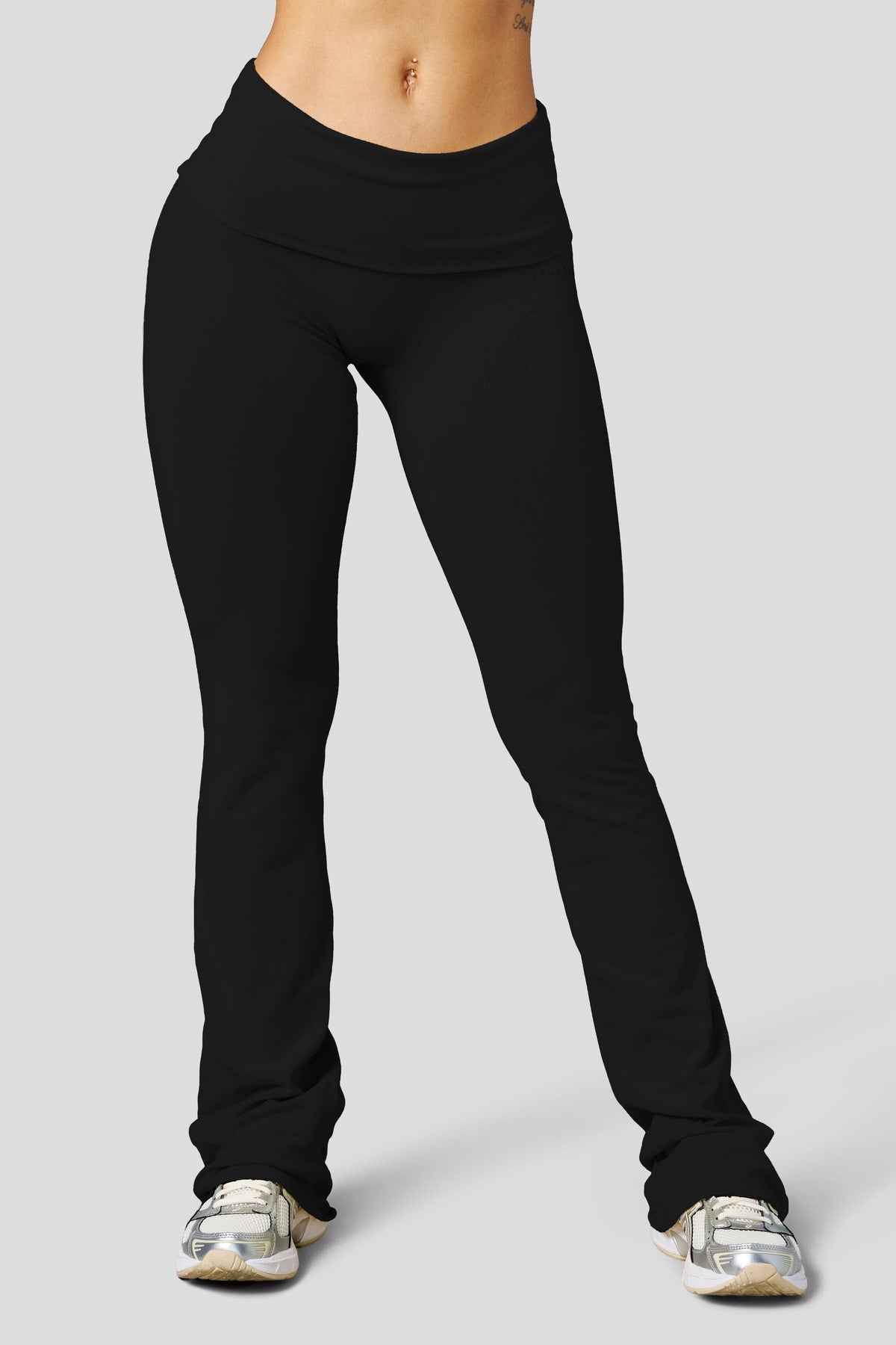 YoungLA W2305 - Studio Edit Foldover Flares - REG 'Jet Black'