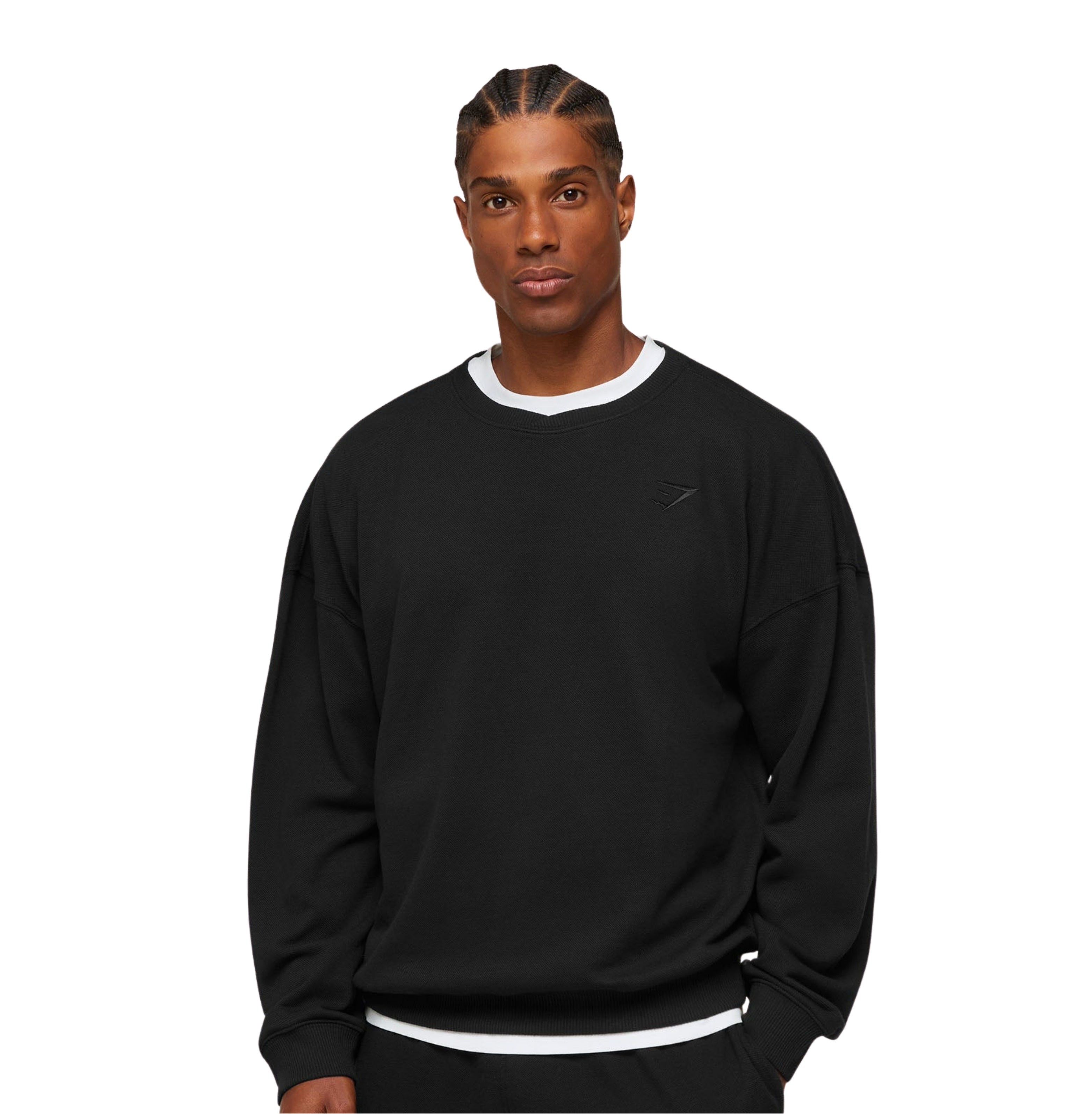 Gymshark Campus Crest Sweatshirt 'Black'