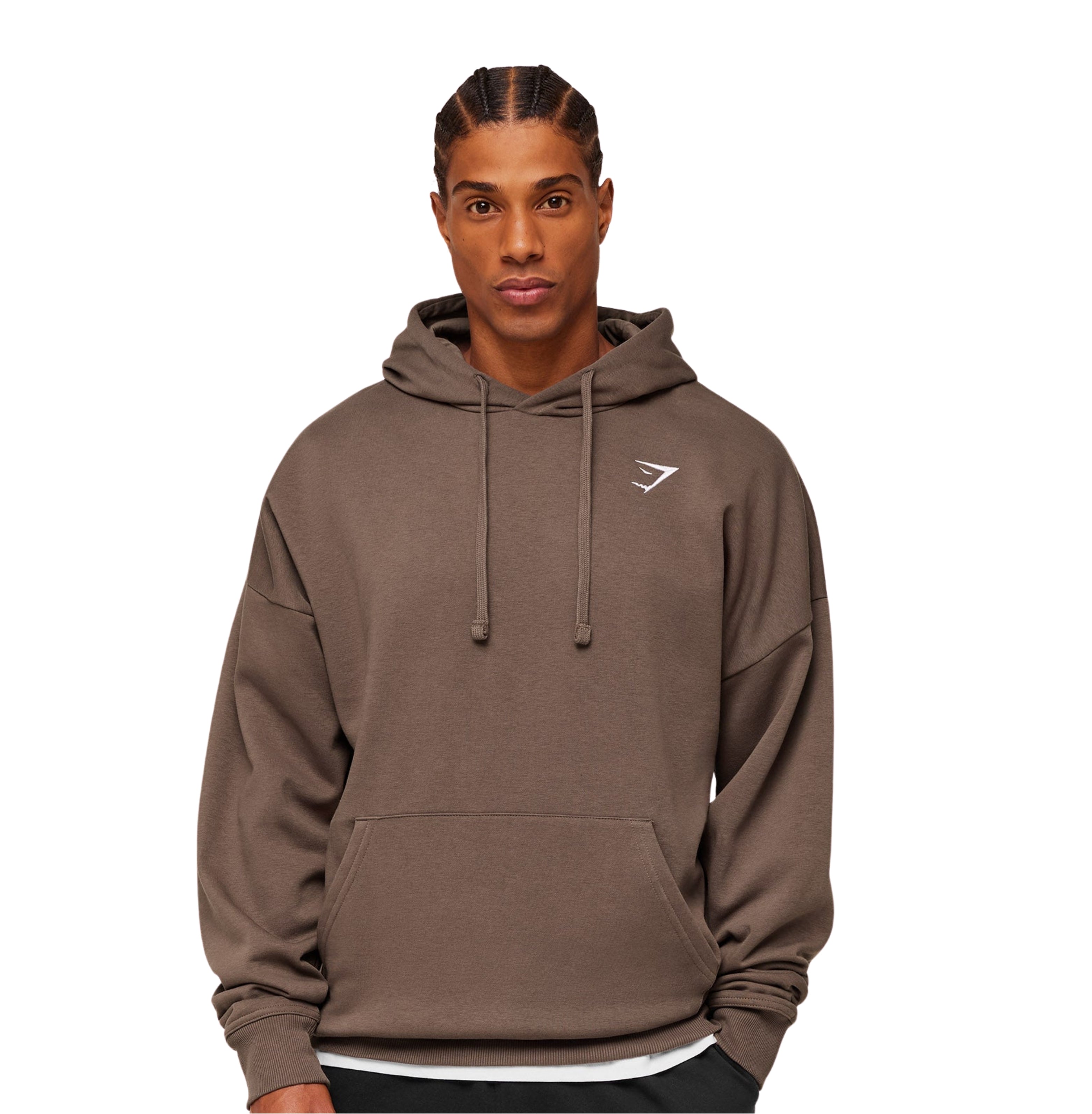 Gymshark Crest Oversized Hoodie 'Soft Brown'