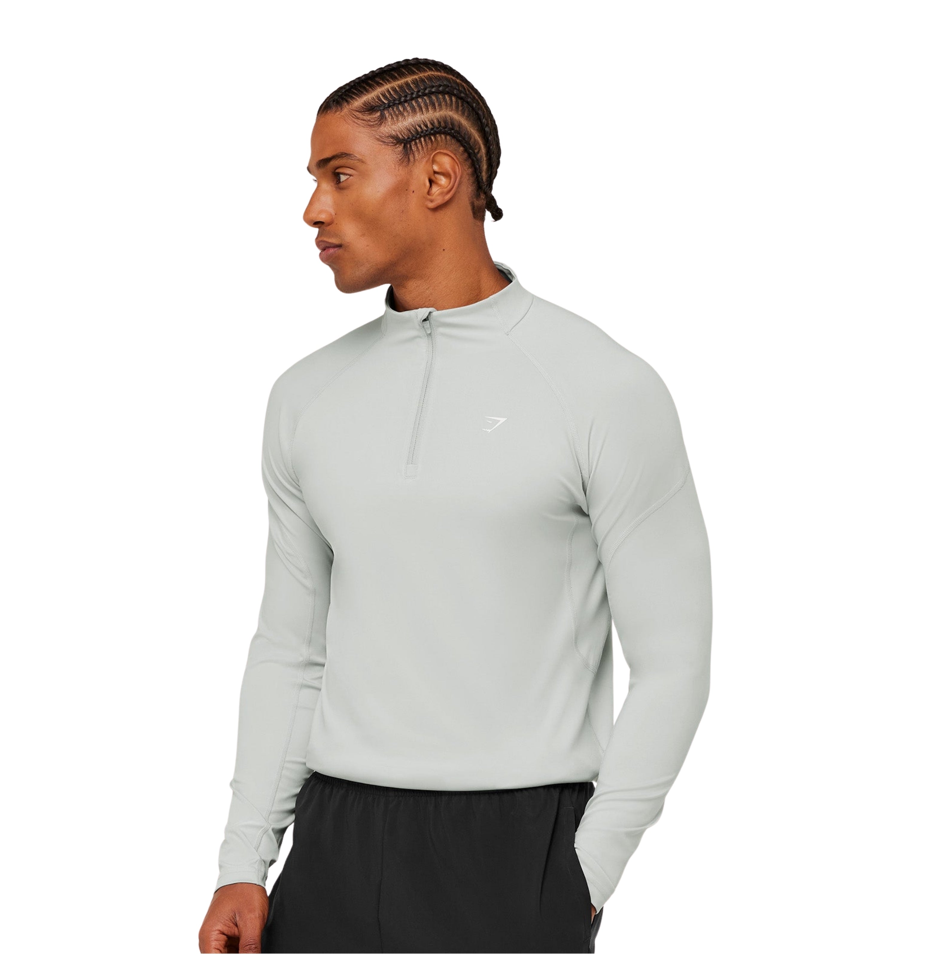 Gymshark Performance 1/4 Zip 'Light Grey'