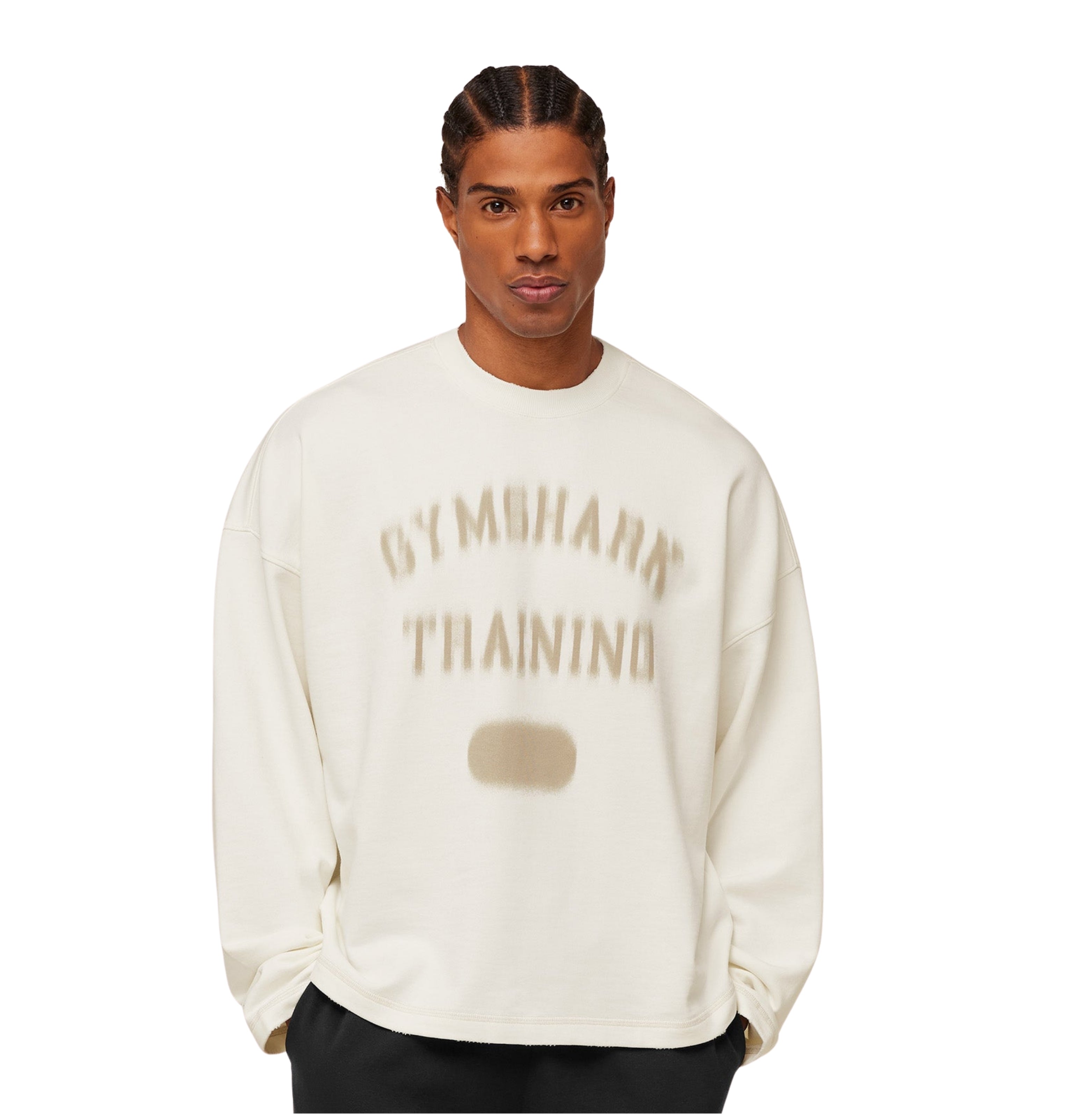 Gymshark Re-Rack Crew Neck Pullover 'GS Soft White'