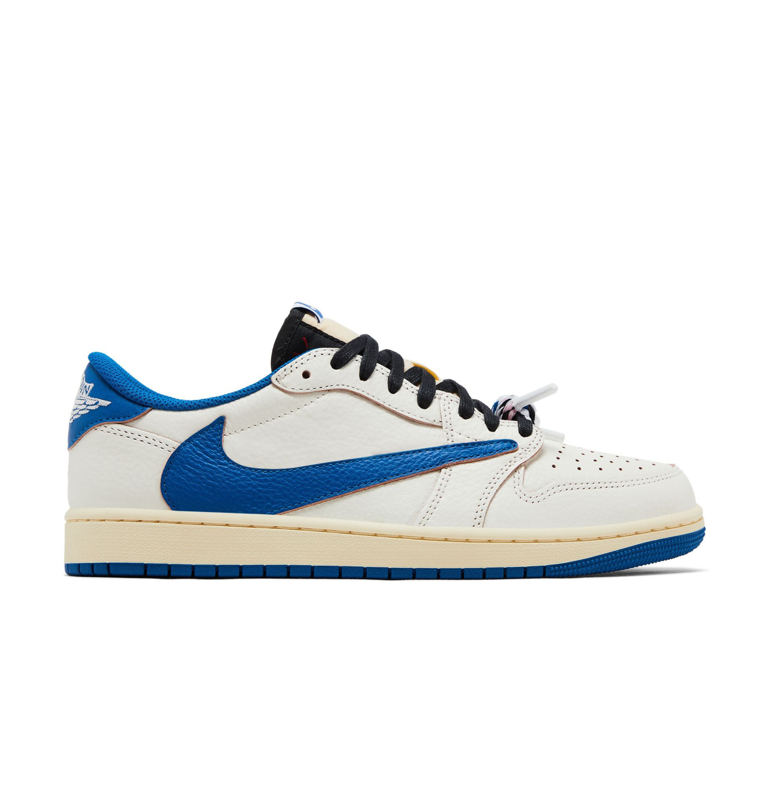 Air Jordan 1 Retro Low OG SP Fragment x Travis Scott 'Sail Military Blue'