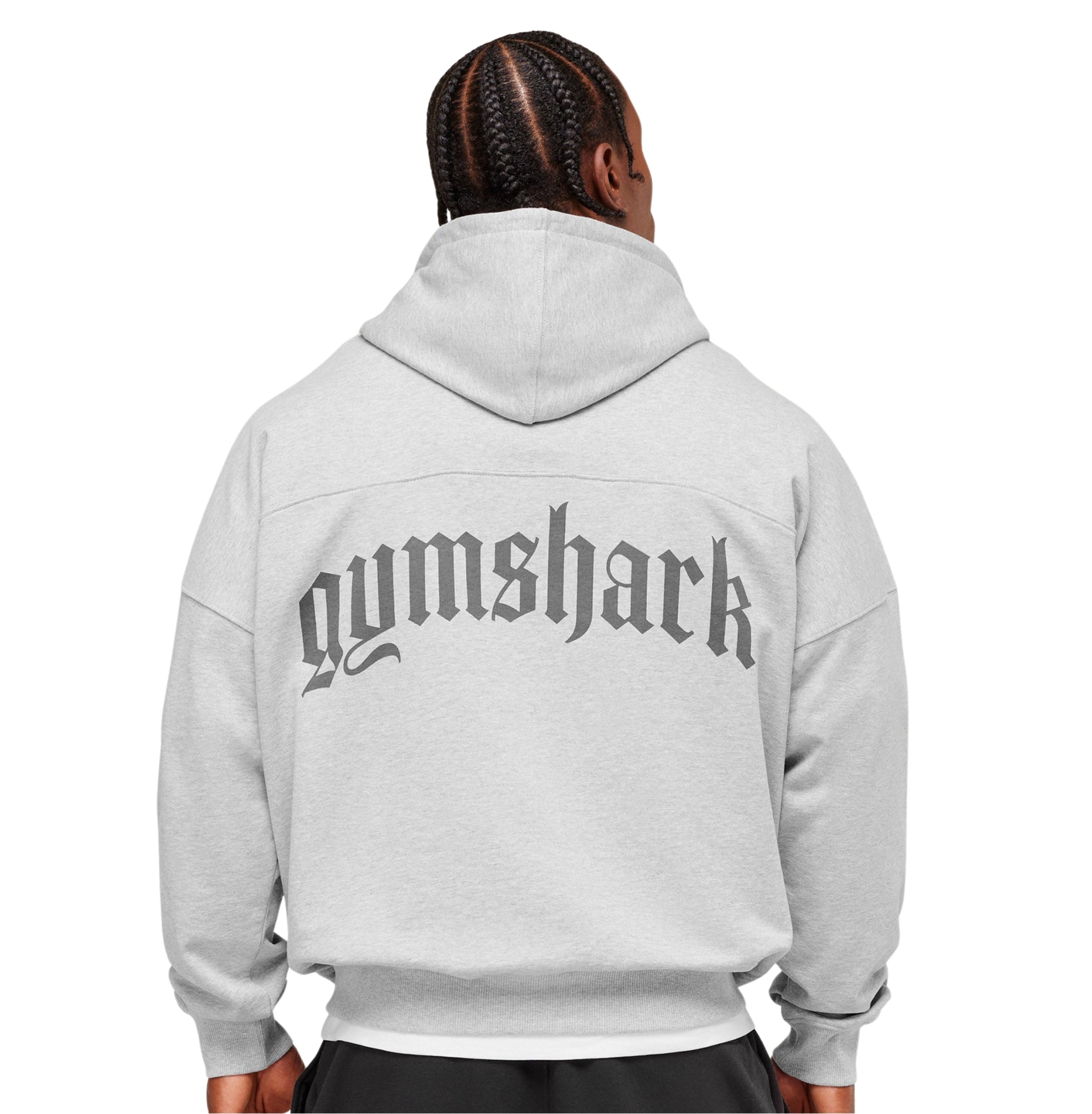 Gymshark Olde English Hoodie 'Soft Grey Marl'