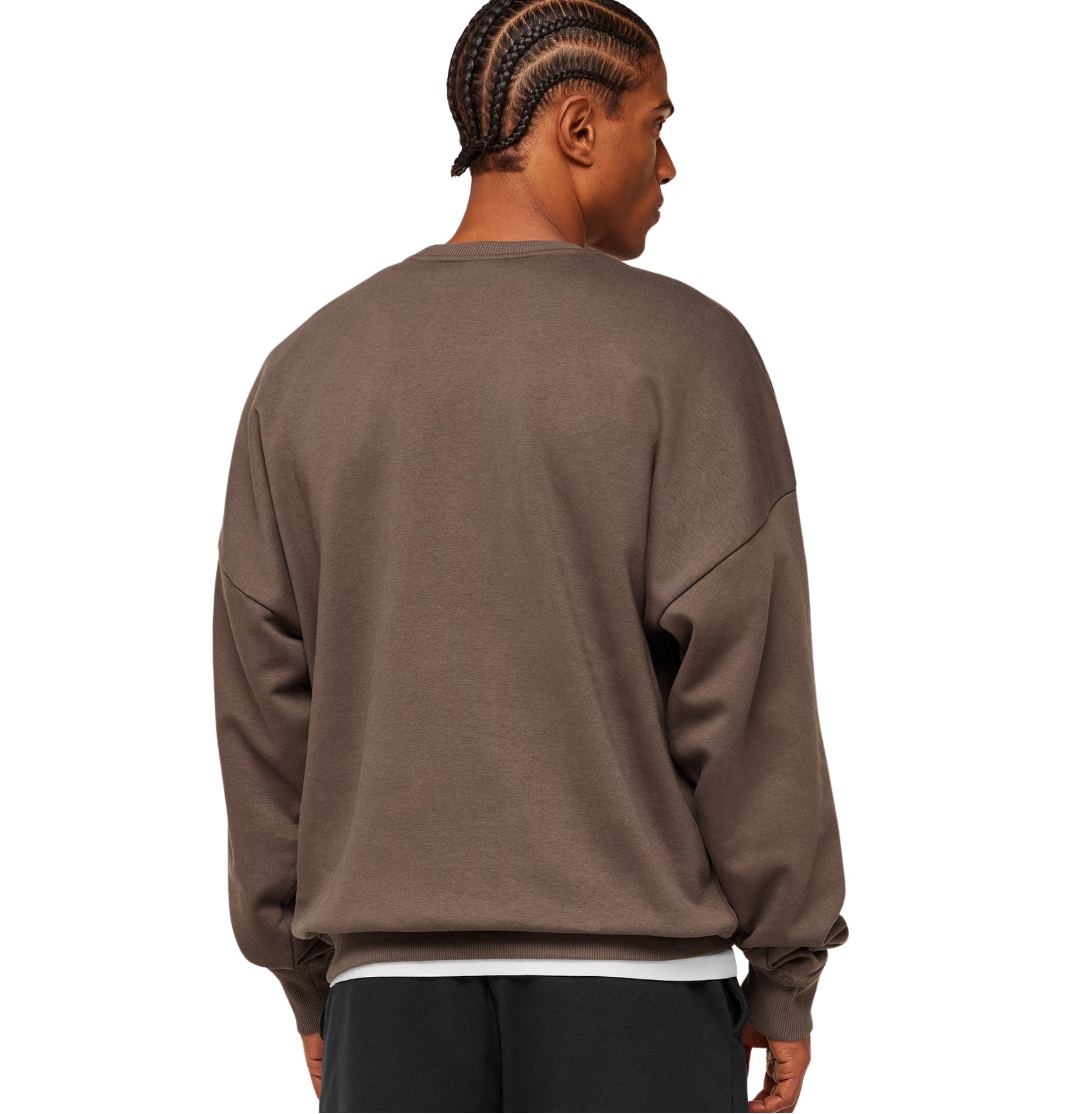 Gymshark Oversized Crest Crew 'Soft Brown'