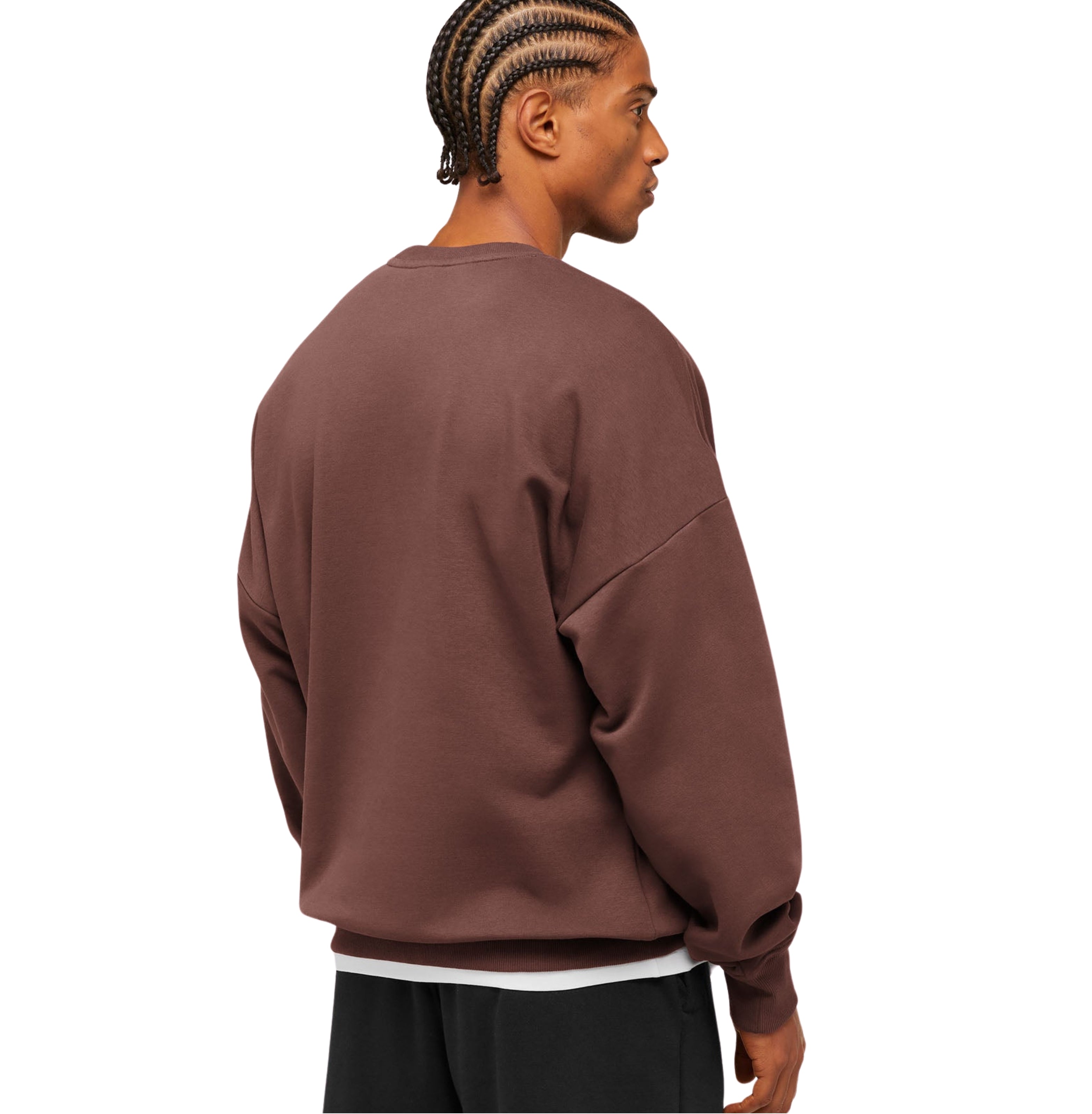 Gymshark Oversized Crest Crew 'Espresso Brown'