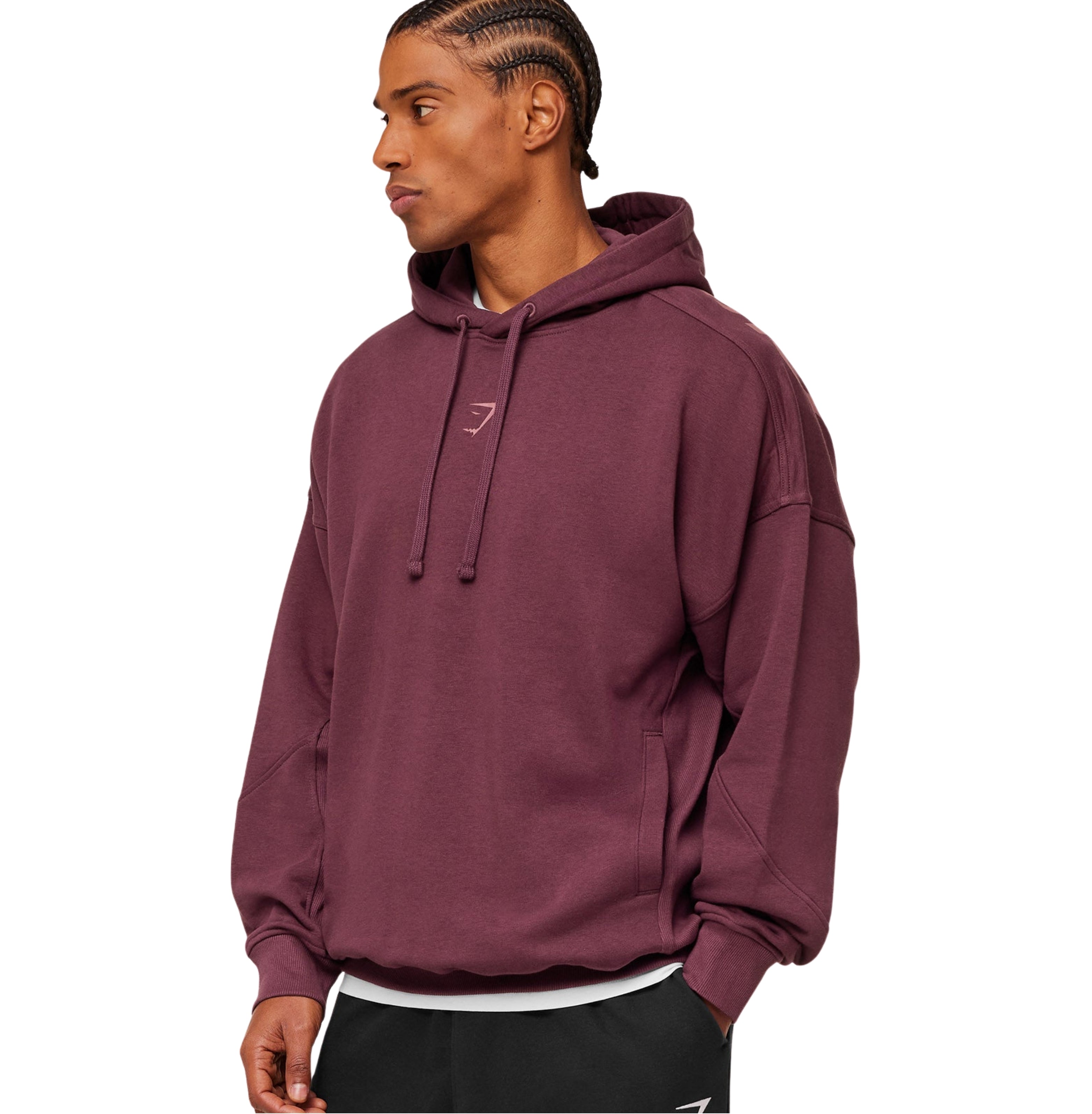 Gymshark Power Oversized Hoodie 'GS Impact Burgundy'