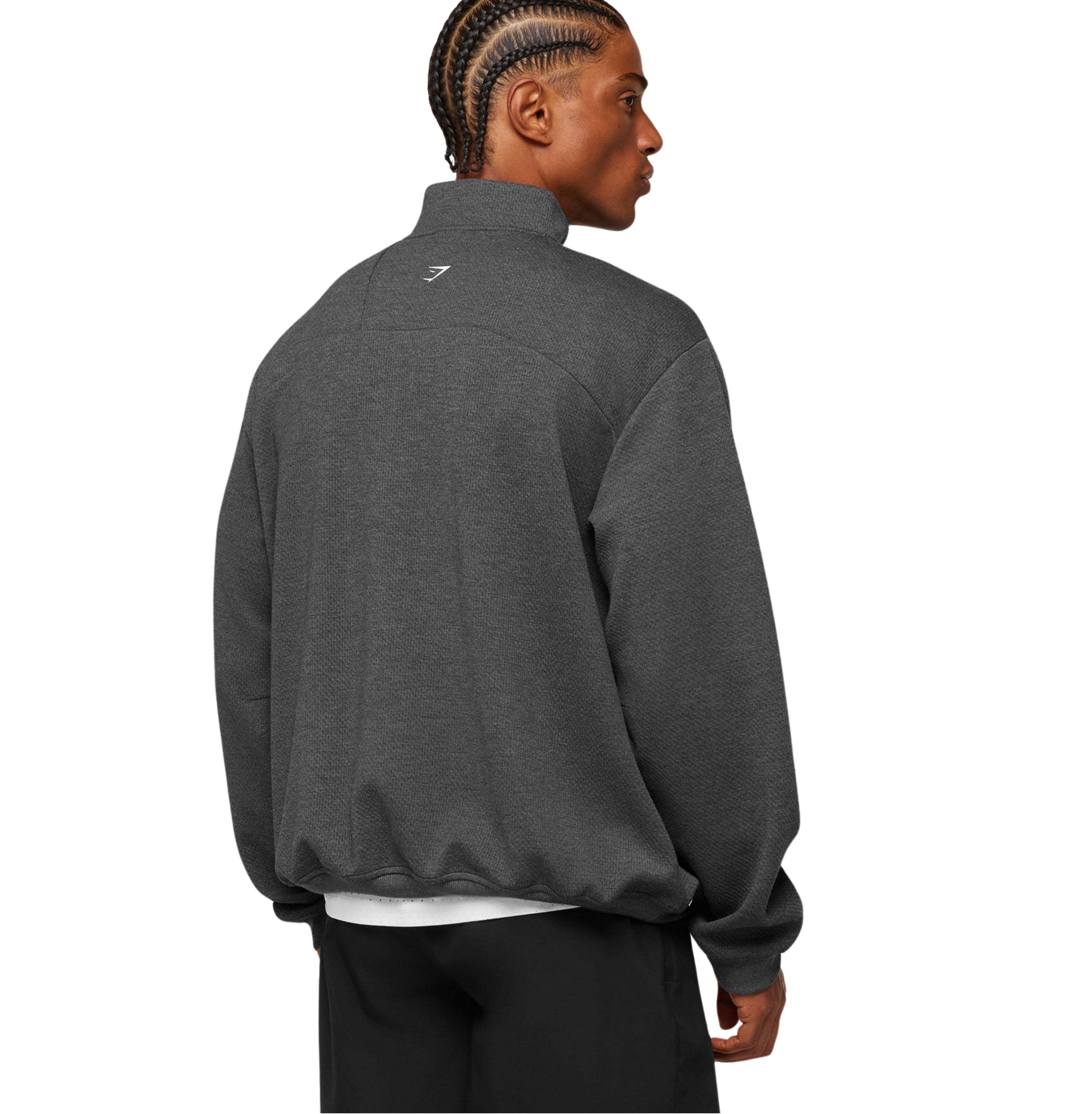 Gymshark Train 1/4 Zip 'Black Core Marl'