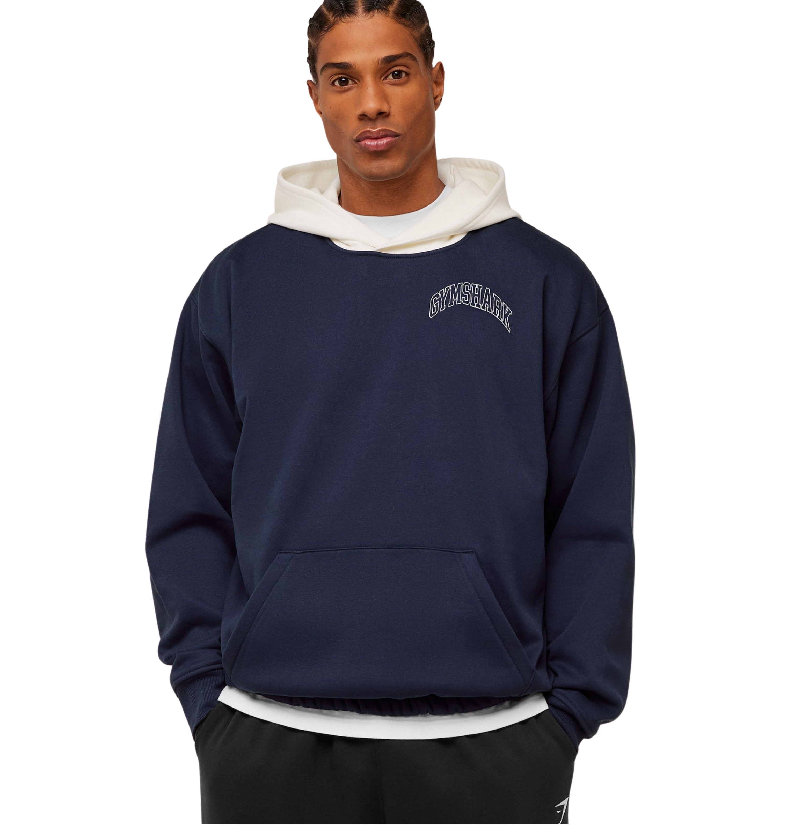 Gymshark Collegiate Tech Hoodie 'Heavy Blue'