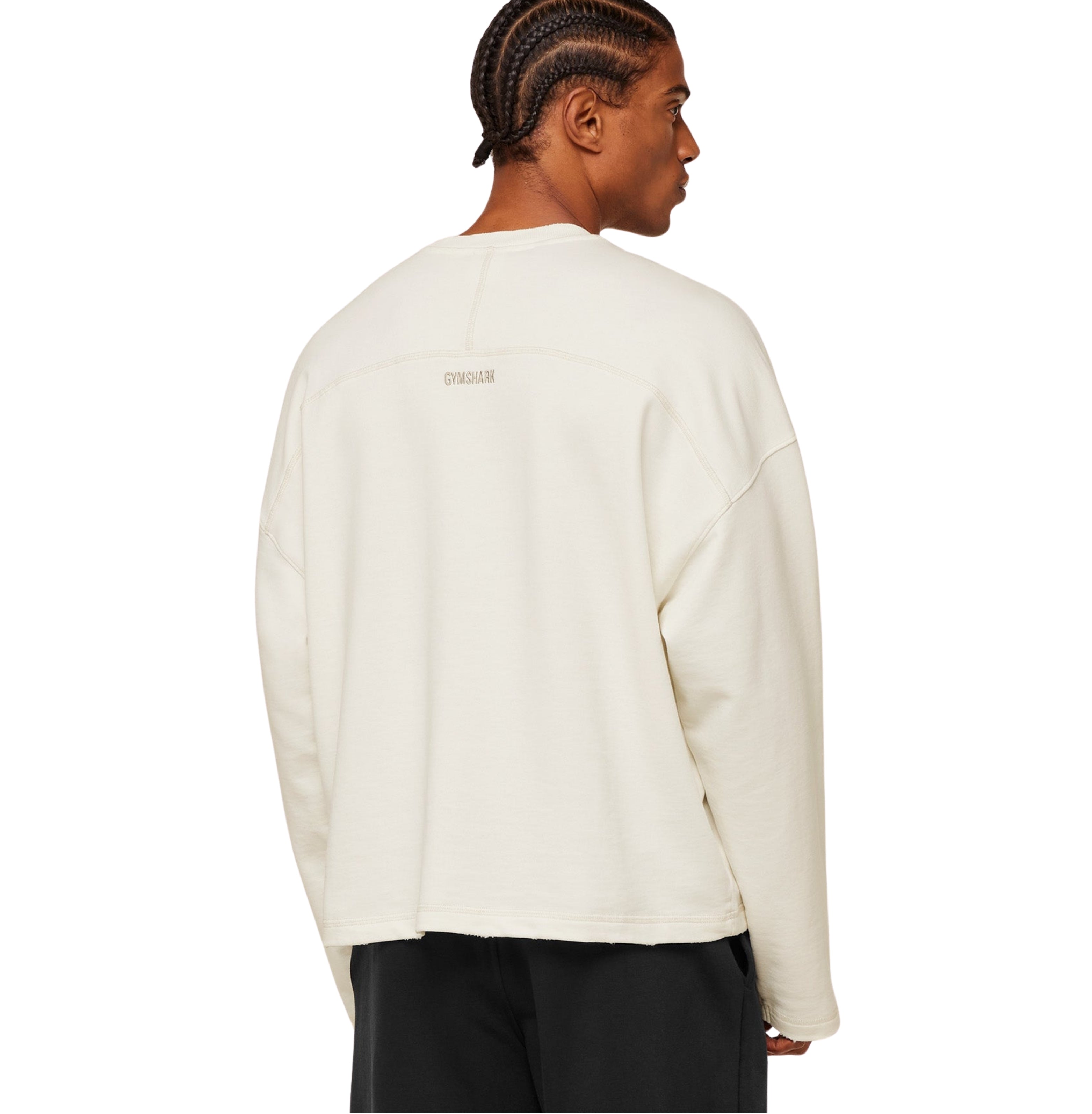 Gymshark Re-Rack Crew Neck Pullover 'GS Soft White'