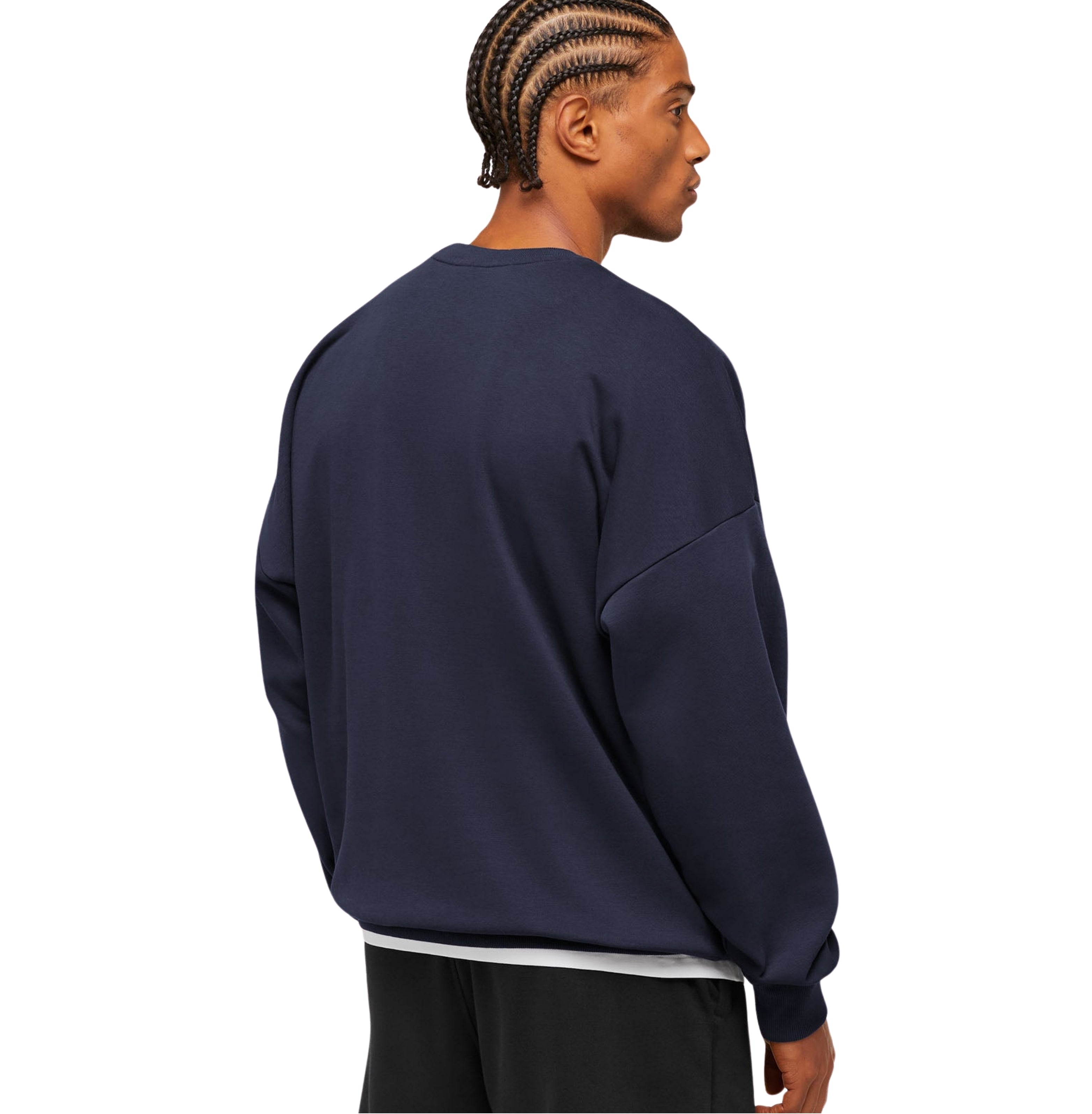 Gymshark Oversized Crest Crew 'Heavy Blue'