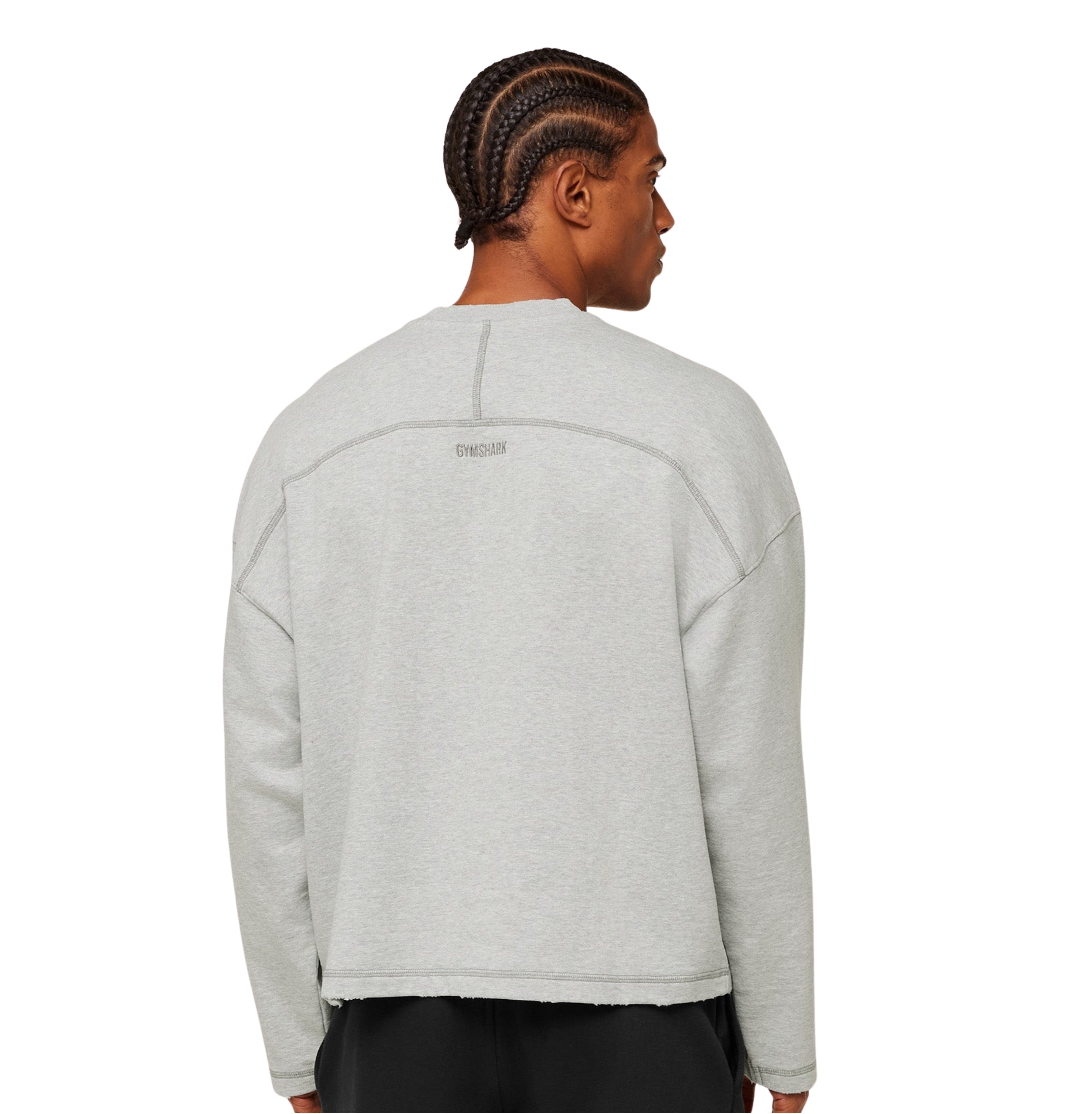 Gymshark Re-Rack Crew Neck Pullover 'Bros Soft Grey Marl'