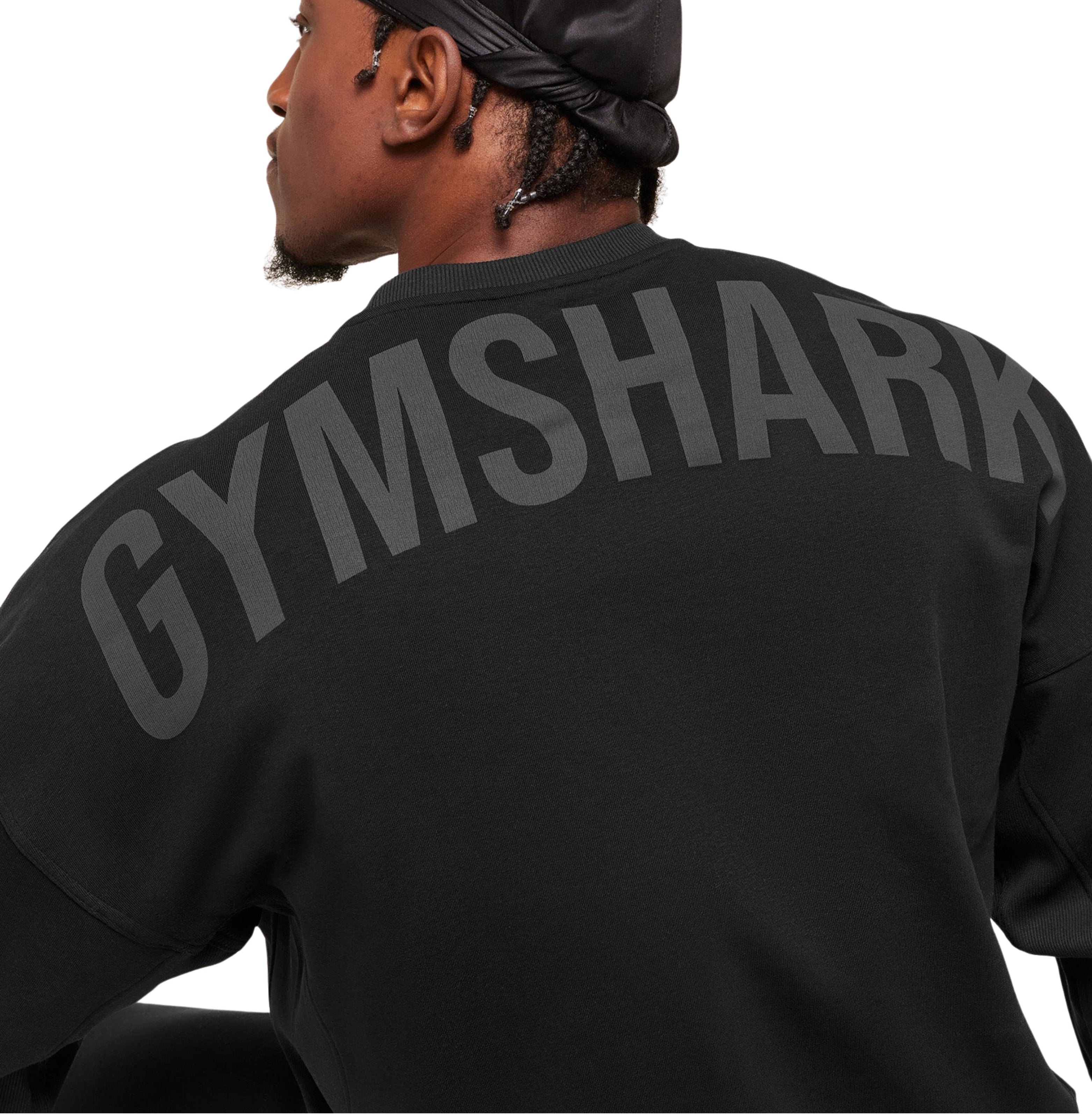 Gymshark Power Crew 'Black Asphalt Grey'