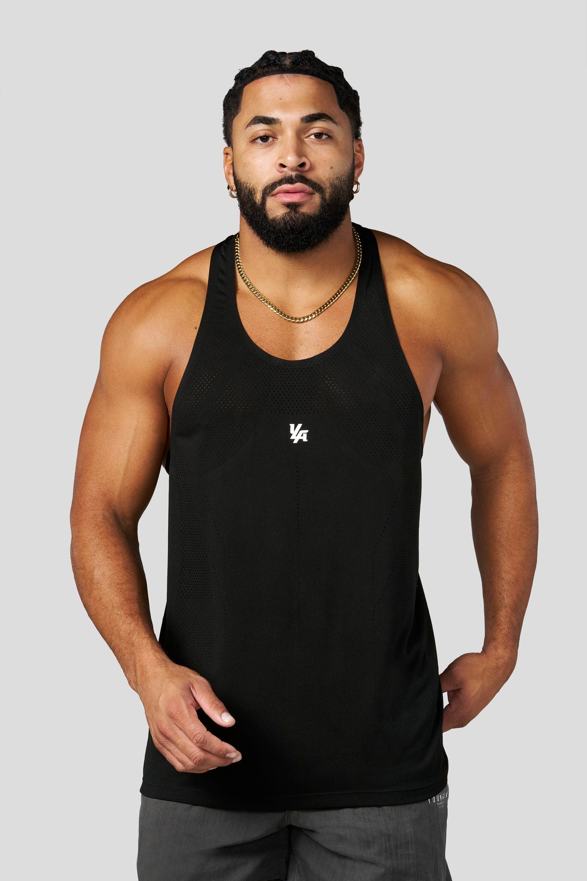 YoungLA 3039 - Engineered Mesh Tanks 'Black'
