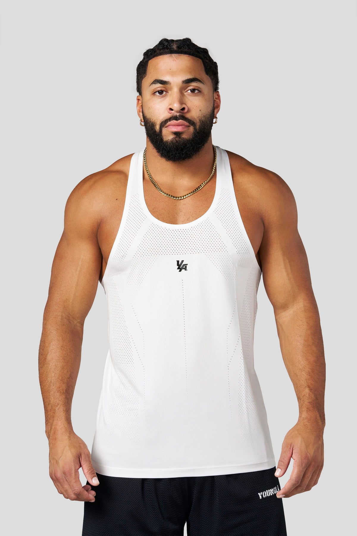 YoungLA 3039 - Engineered Mesh Tanks 'White'