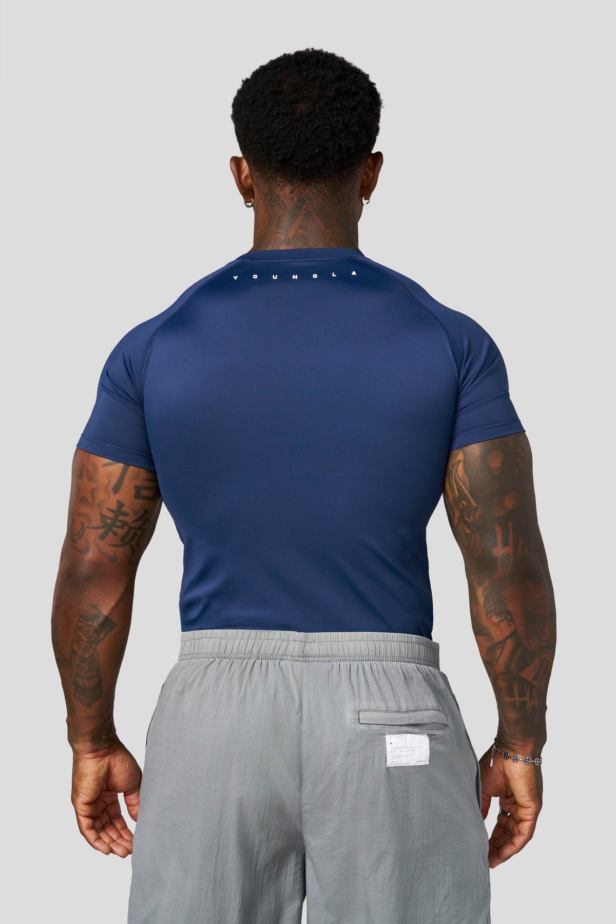 YoungLA 4046 - Form Compression Tees 'Navy'