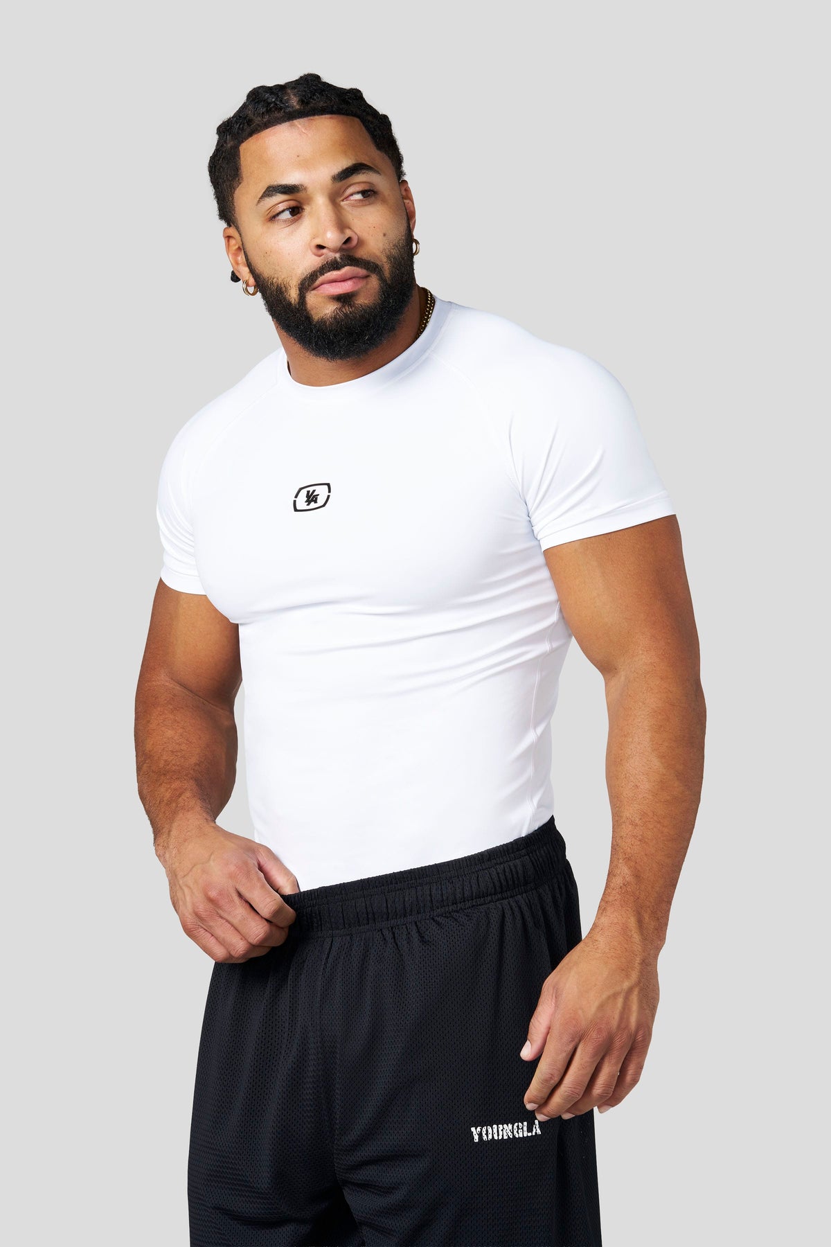YoungLA 4046 - Form Compression Tees 'White'