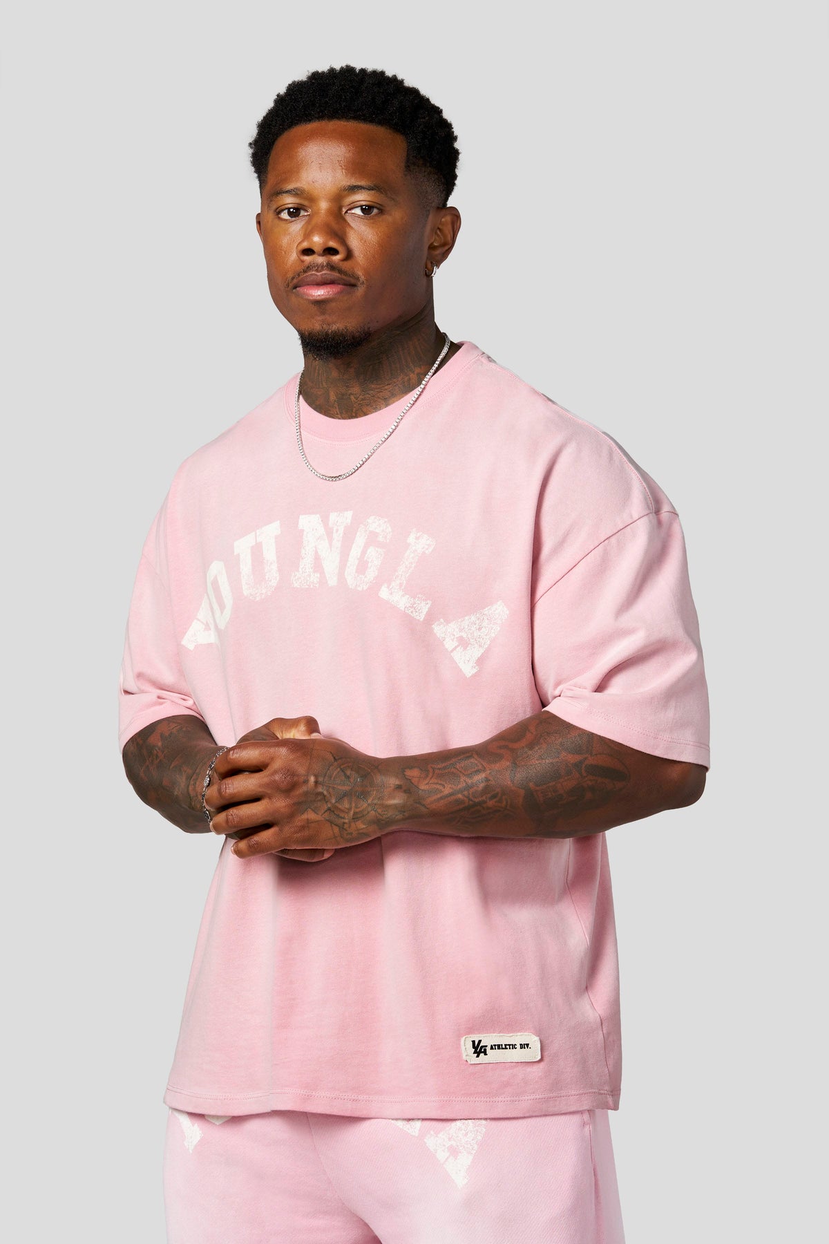 YoungLA 4239 - Arc Collection - Tees 'Pink Wash'