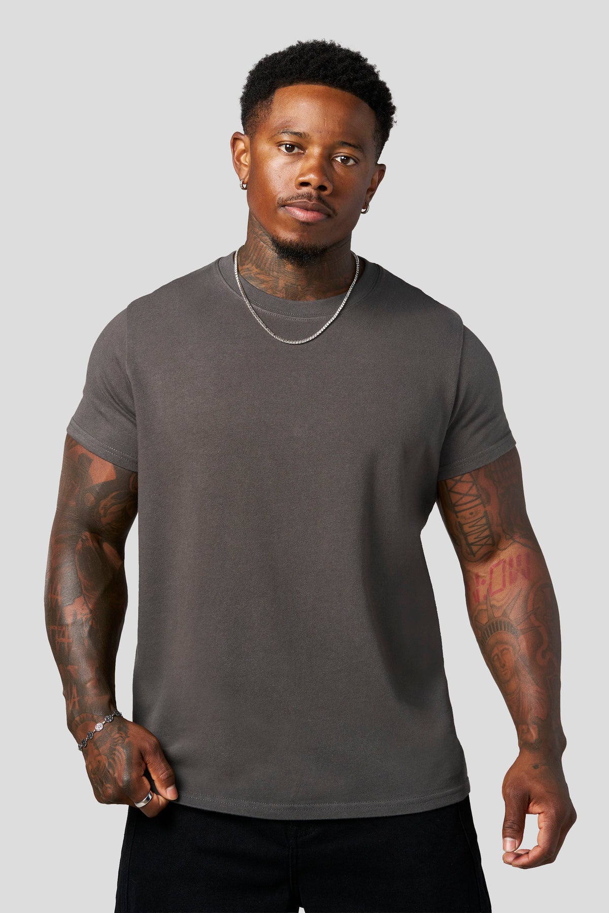 YoungLA 4309 - Muscle Tees 'Charcoal'