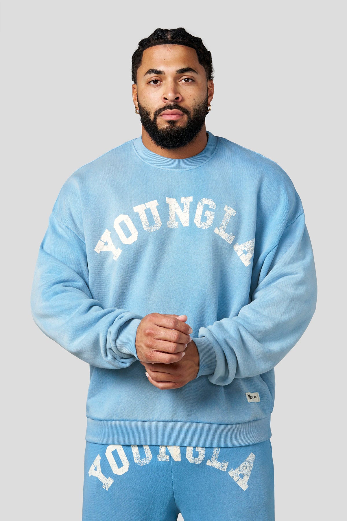 YoungLA 5261 - Arc Collection - Crewnecks 'Sky Blue Wash'