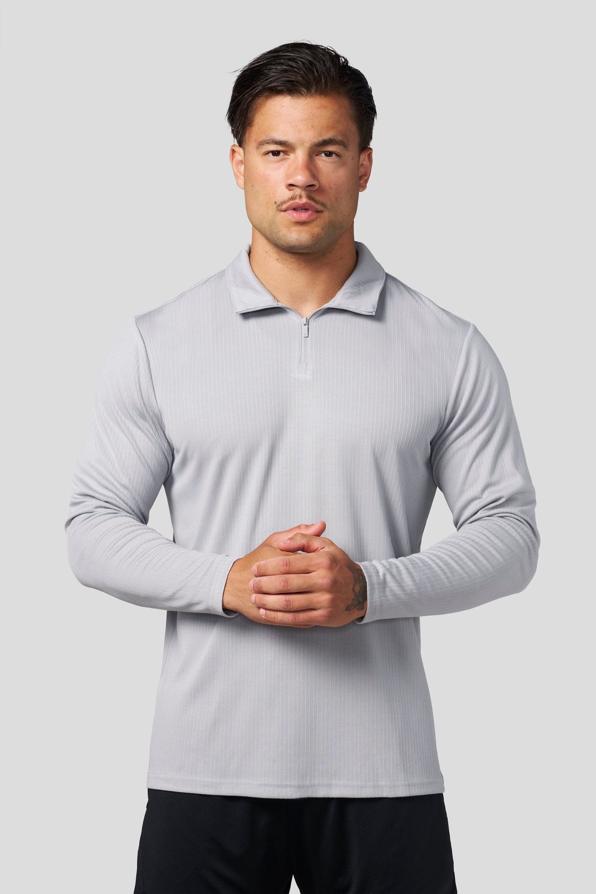 YoungLA 8124 - Essential Quarter Zip 'Grey'