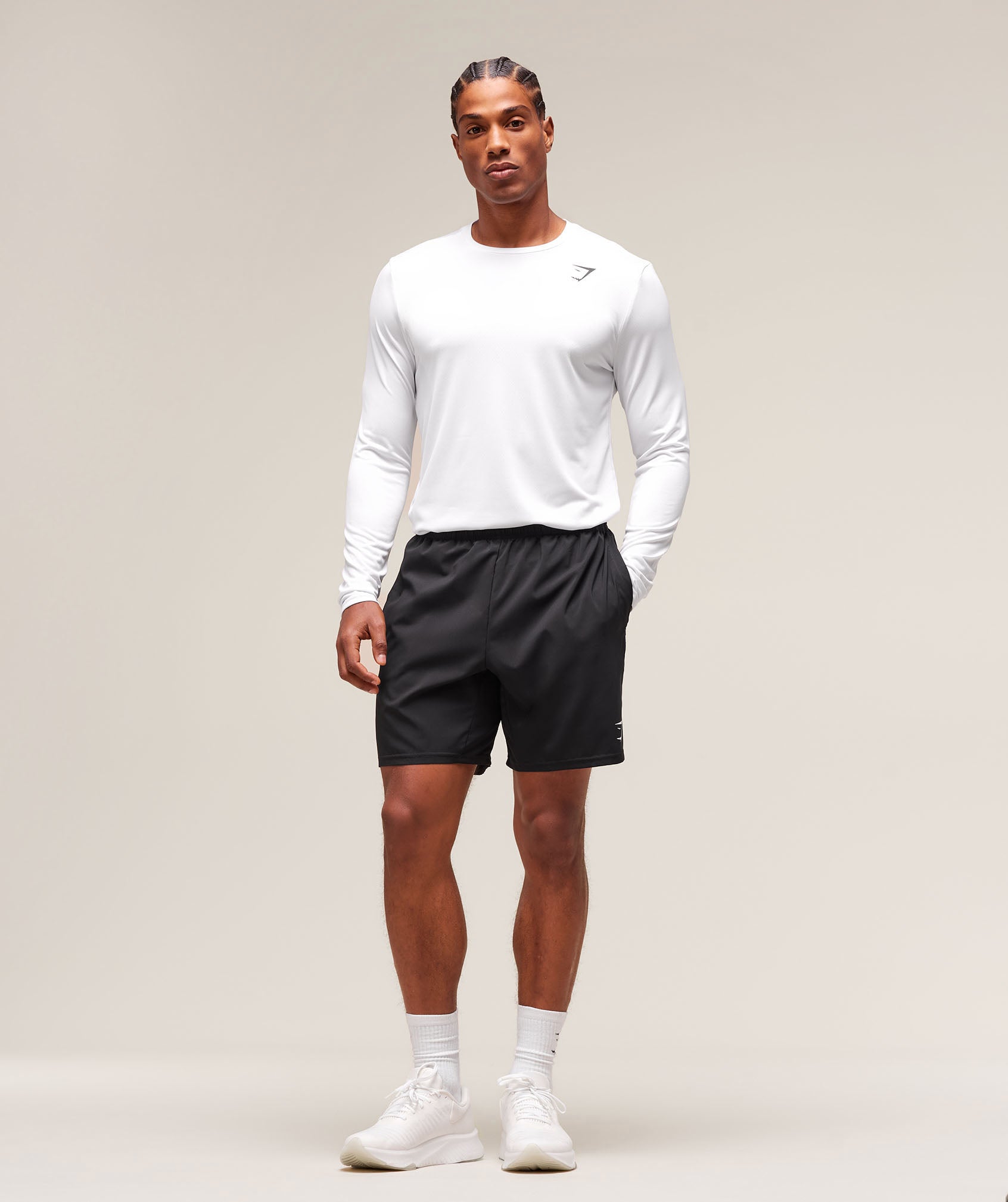 Gymshark Arrival Long Sleeve T-Shirt 'White'