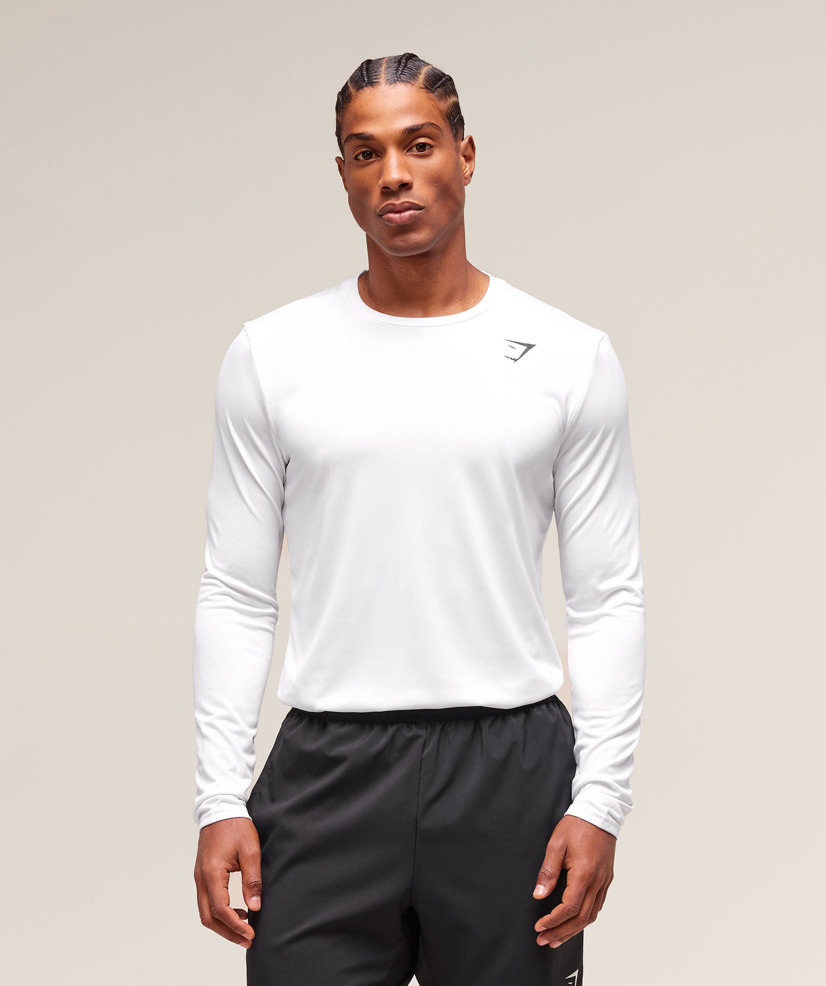 Gymshark Arrival Long Sleeve T-Shirt 'White'
