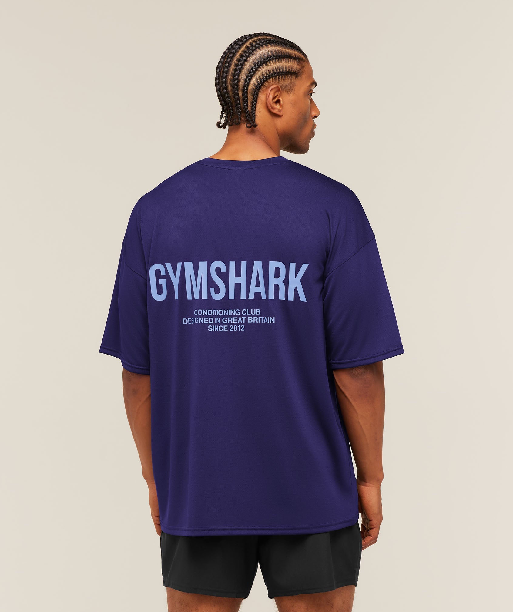 Gymshark Conditioning Club Oversized T-Shirt 'Indigo Purple Steady Purple'