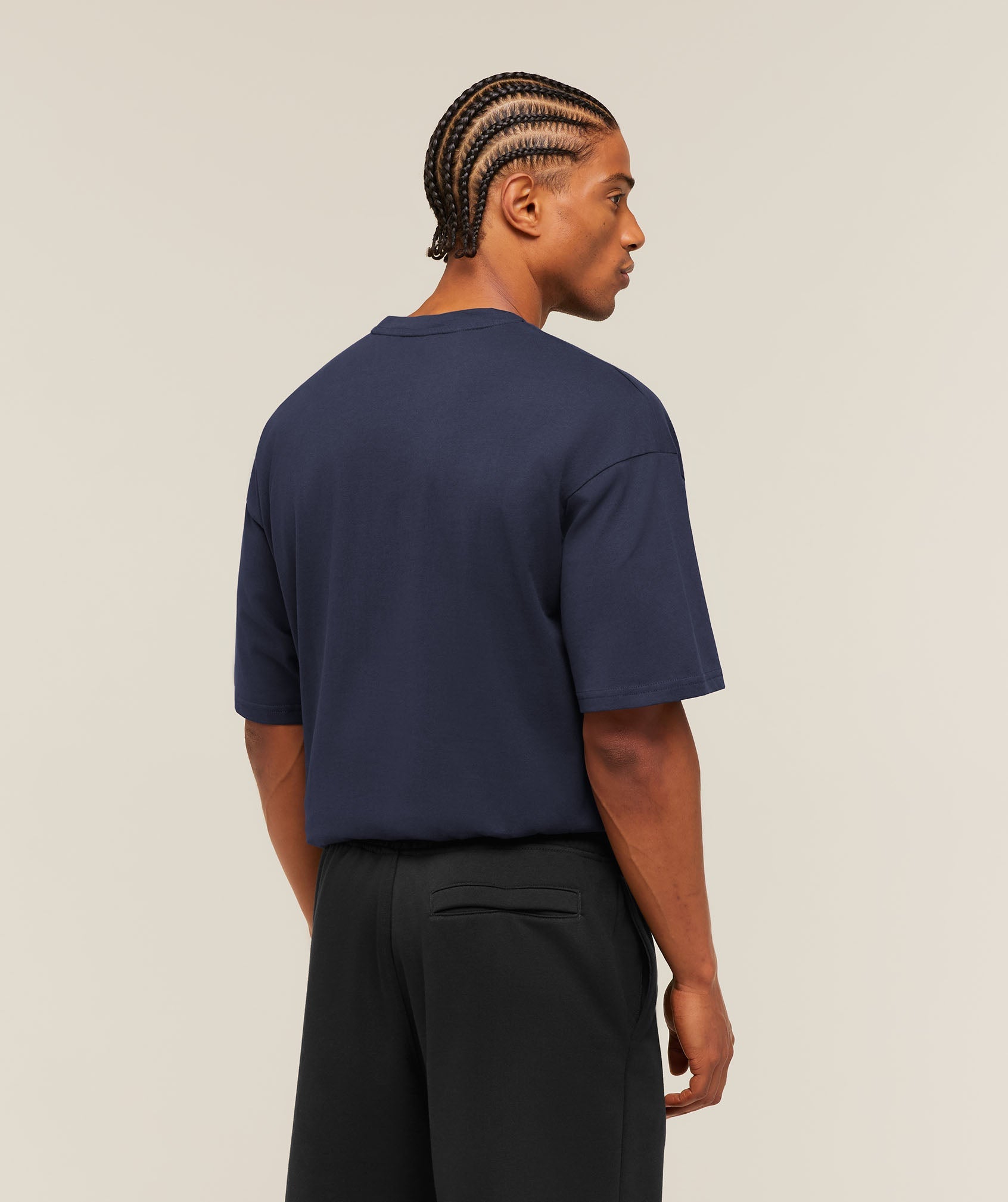 Gymshark Crest Oversized T-Shirt 'Heavy Blue'
