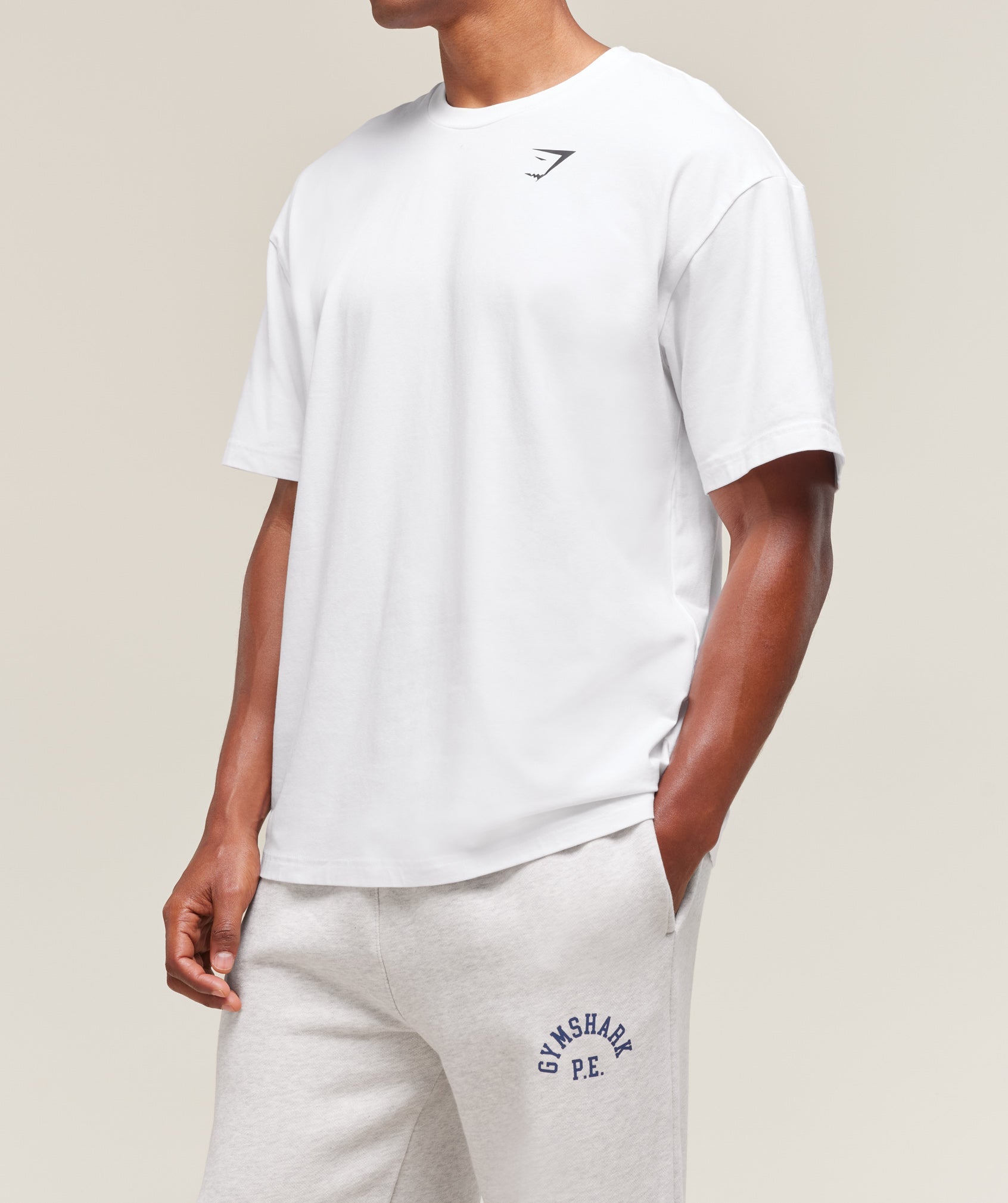 Gymshark Essential Oversized T-Shirt 'White'