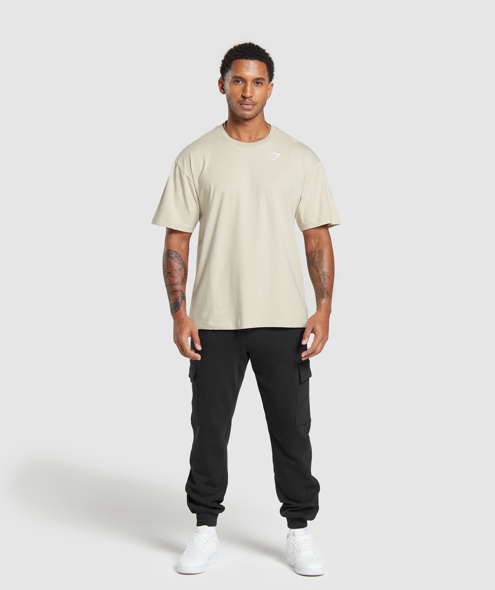 Gymshark Essential Oversized T-Shirt 'Pebble Grey'
