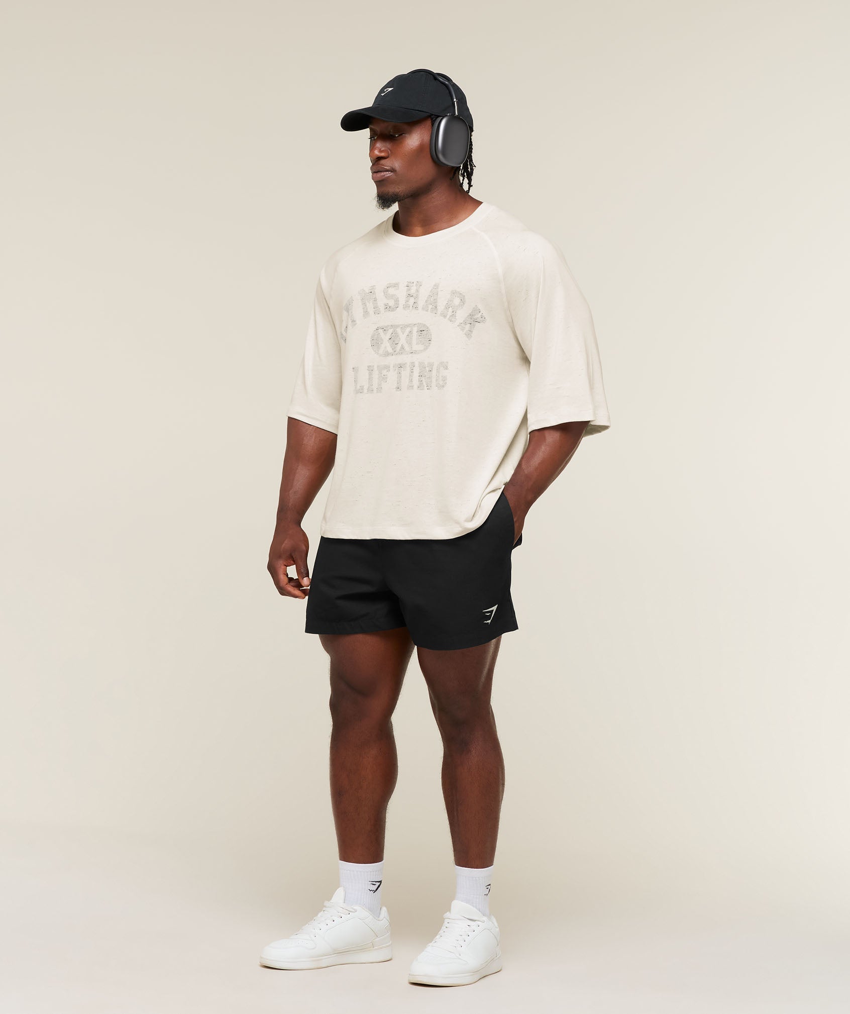 Gymshark Summer Pump T-Shirt 'Tinted White'