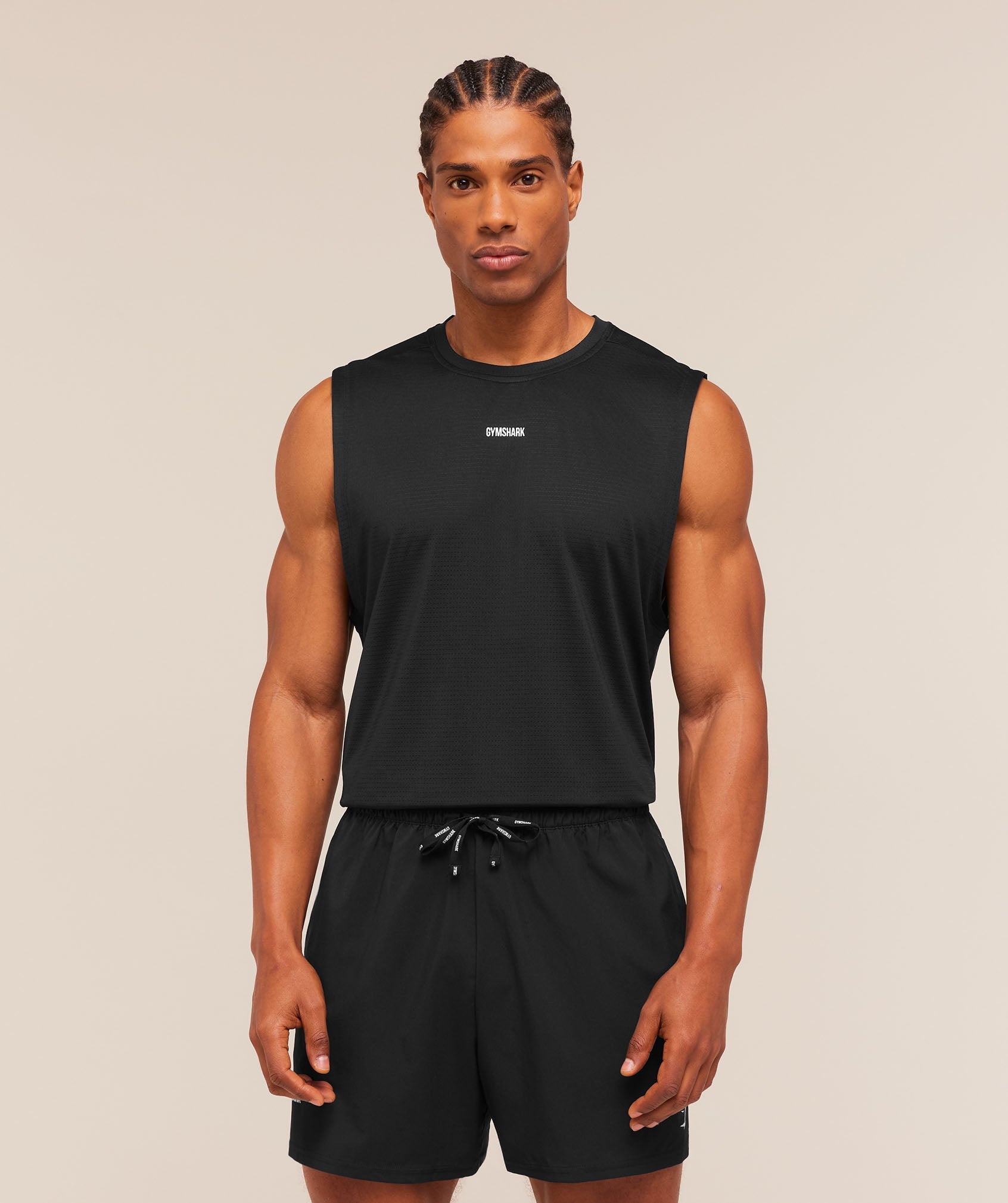 Gymshark Train Cut Off Tank 'Black'