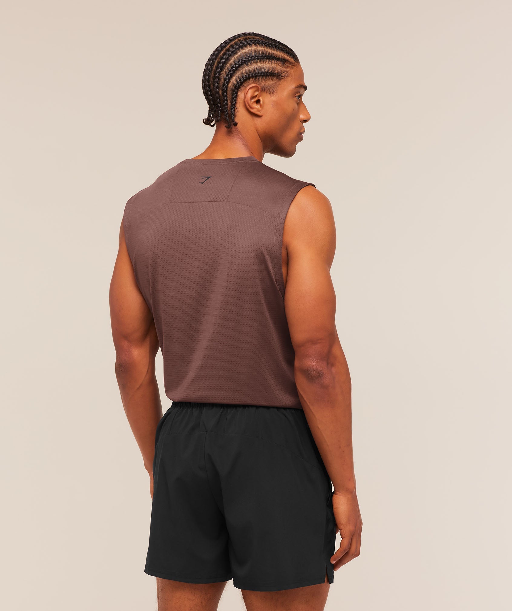 Gymshark Train Cut Off Tank 'Espresso Brown'