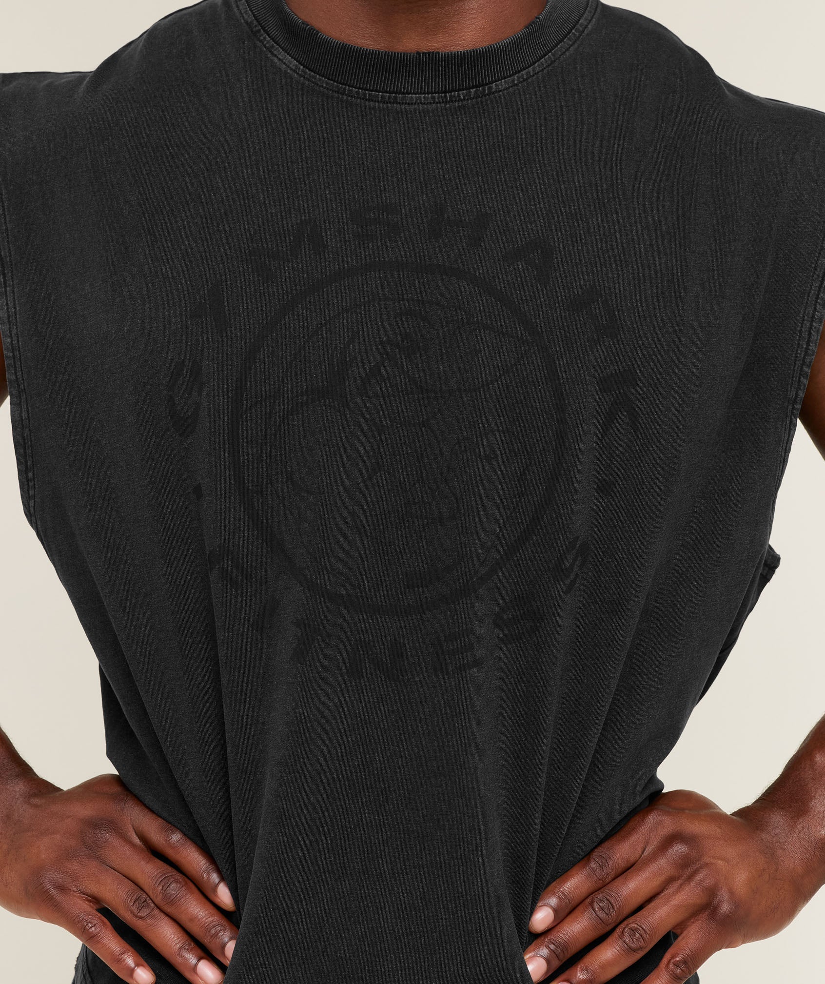 Gymshark Vintage Legacy Tank 'Black Wash'