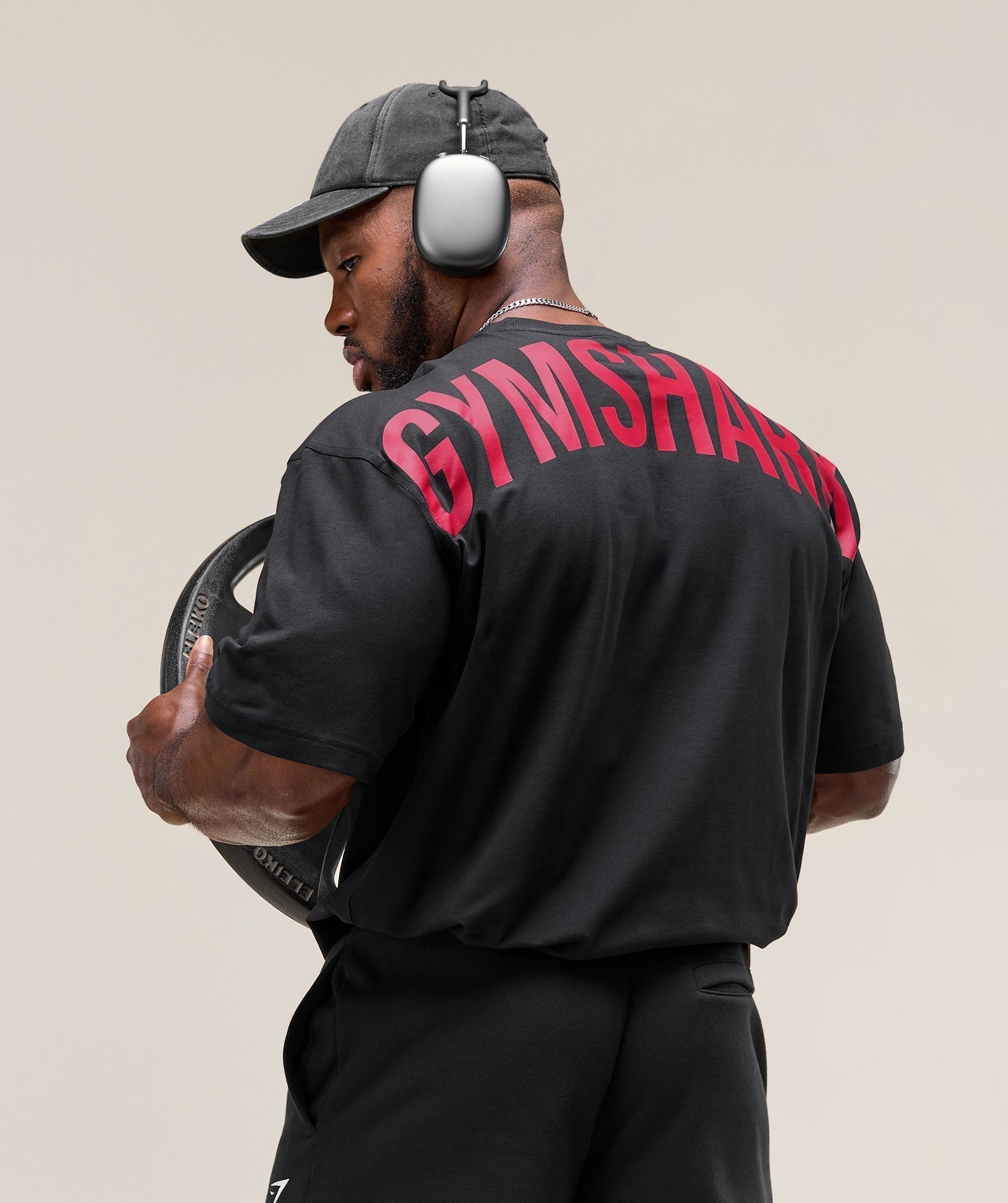 Gymshark Power T-Shirt 'Black Conditioning Red'