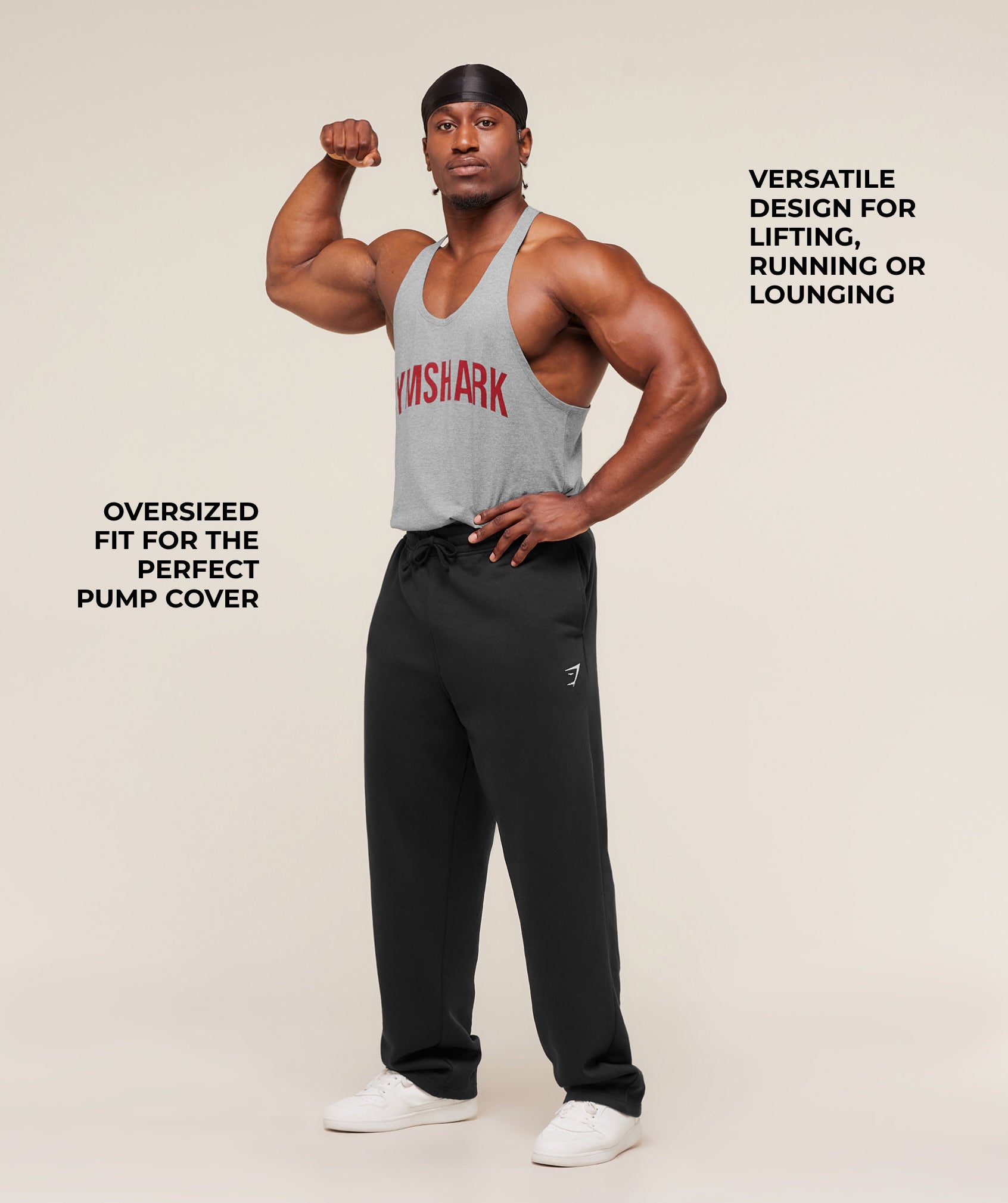 Gymshark Power Stringer 'Charcoal Core Marl'