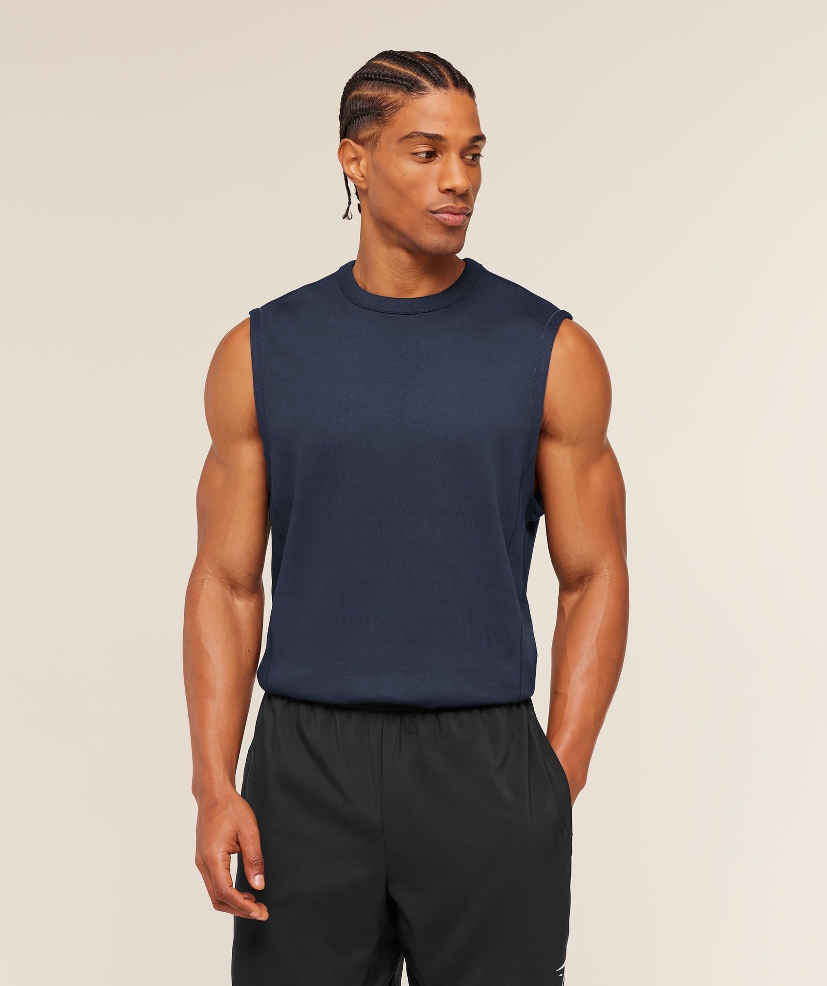 Gymshark Off Duty Tank 'Heavy Blue'