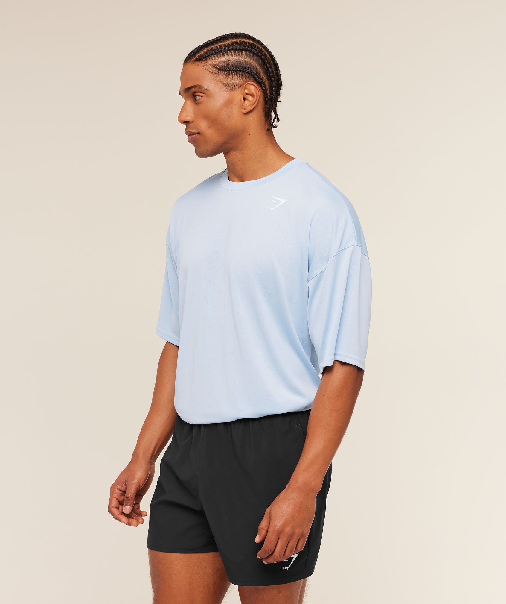 Gymshark Arrival Oversized T-Shirt 'Chilled Blue'