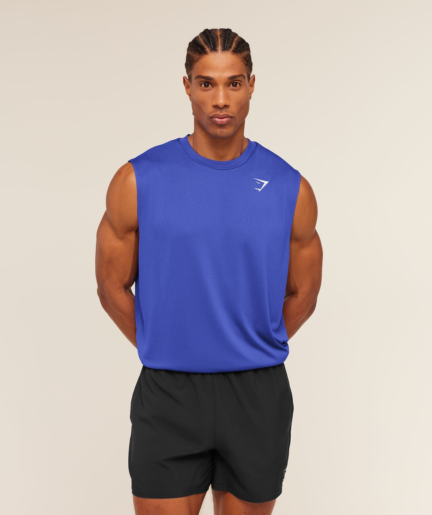 Gymshark Arrival Oversized Tank 'Force Blue'
