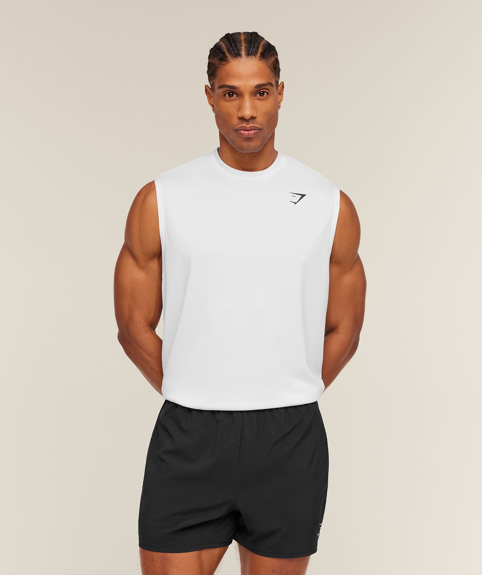 Gymshark Arrival Oversized Tank 'White'