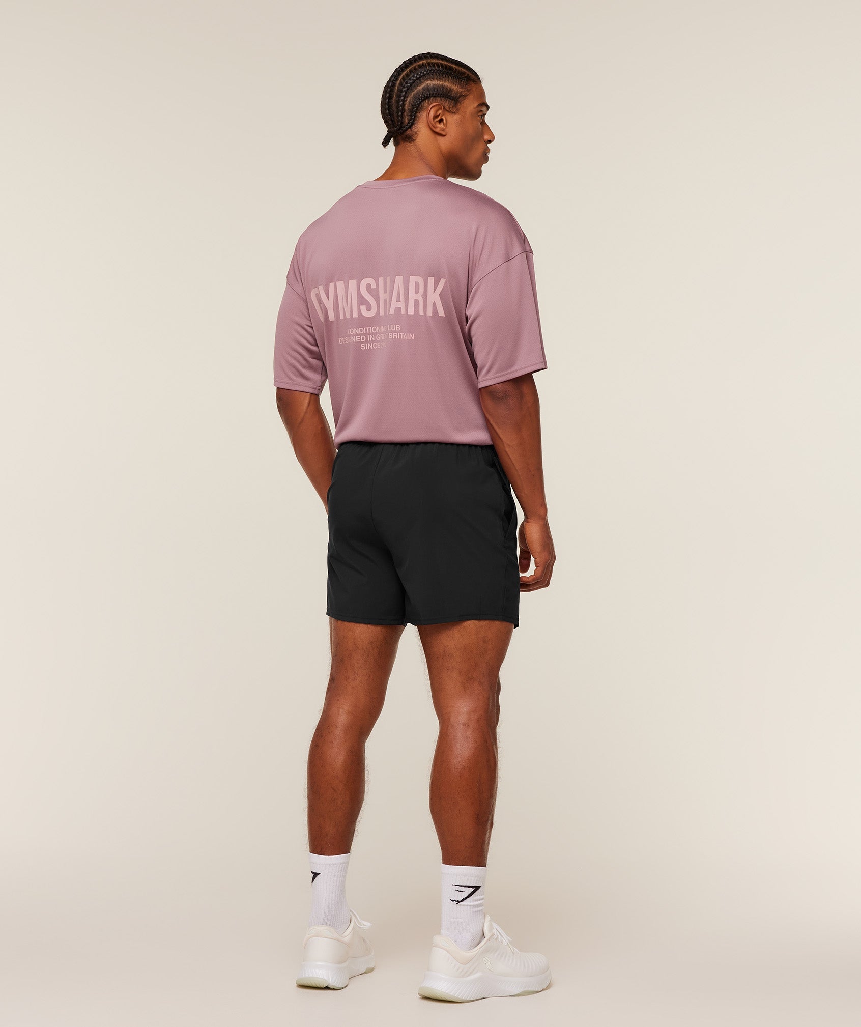 Gymshark Conditioning Club Oversized T-Shirt 'GS Calm Pink GS Light Pink'