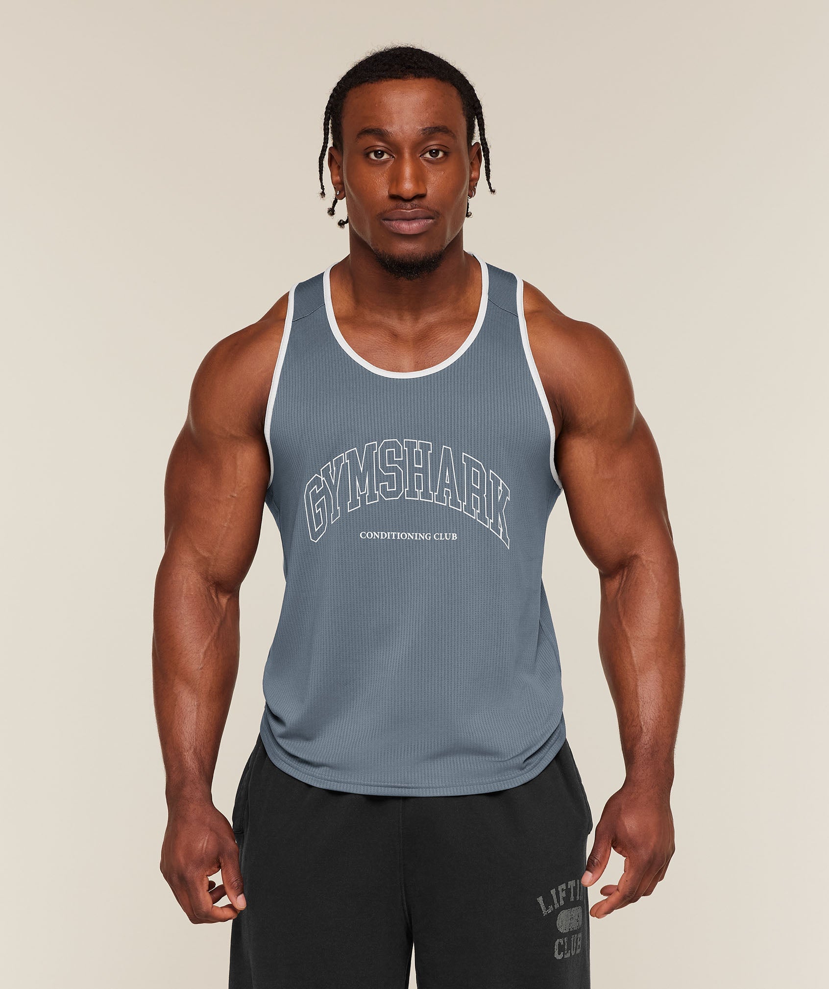 Gymshark Collegiate Tech Tank 'Iron Blue'