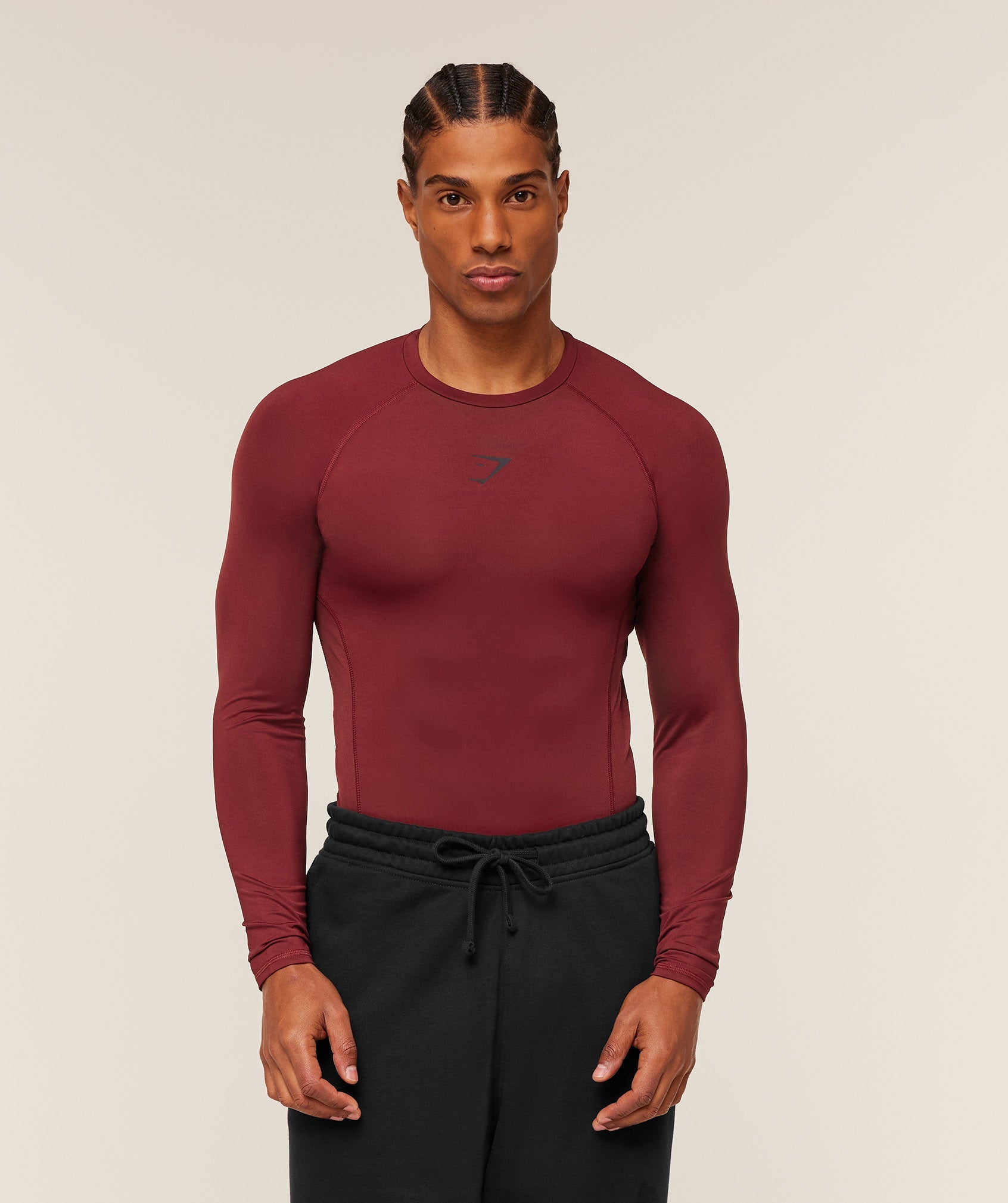 Gymshark Element Baselayer Long Sleeve T-Shirt 'Sets Red'