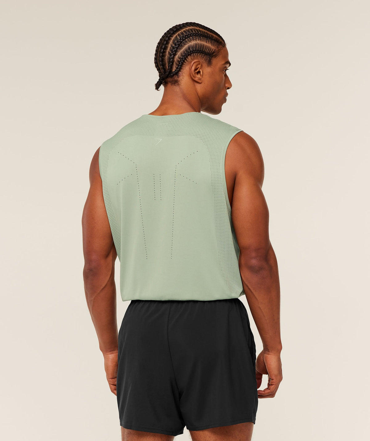 Gymshark Distance Seamless Tank 'Haze Green Haze Green'