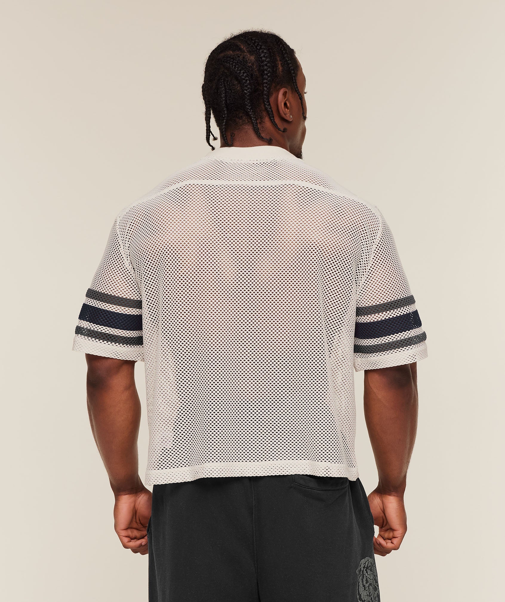 Gymshark Collective Mesh Contrast Jersey 'Tinted White'