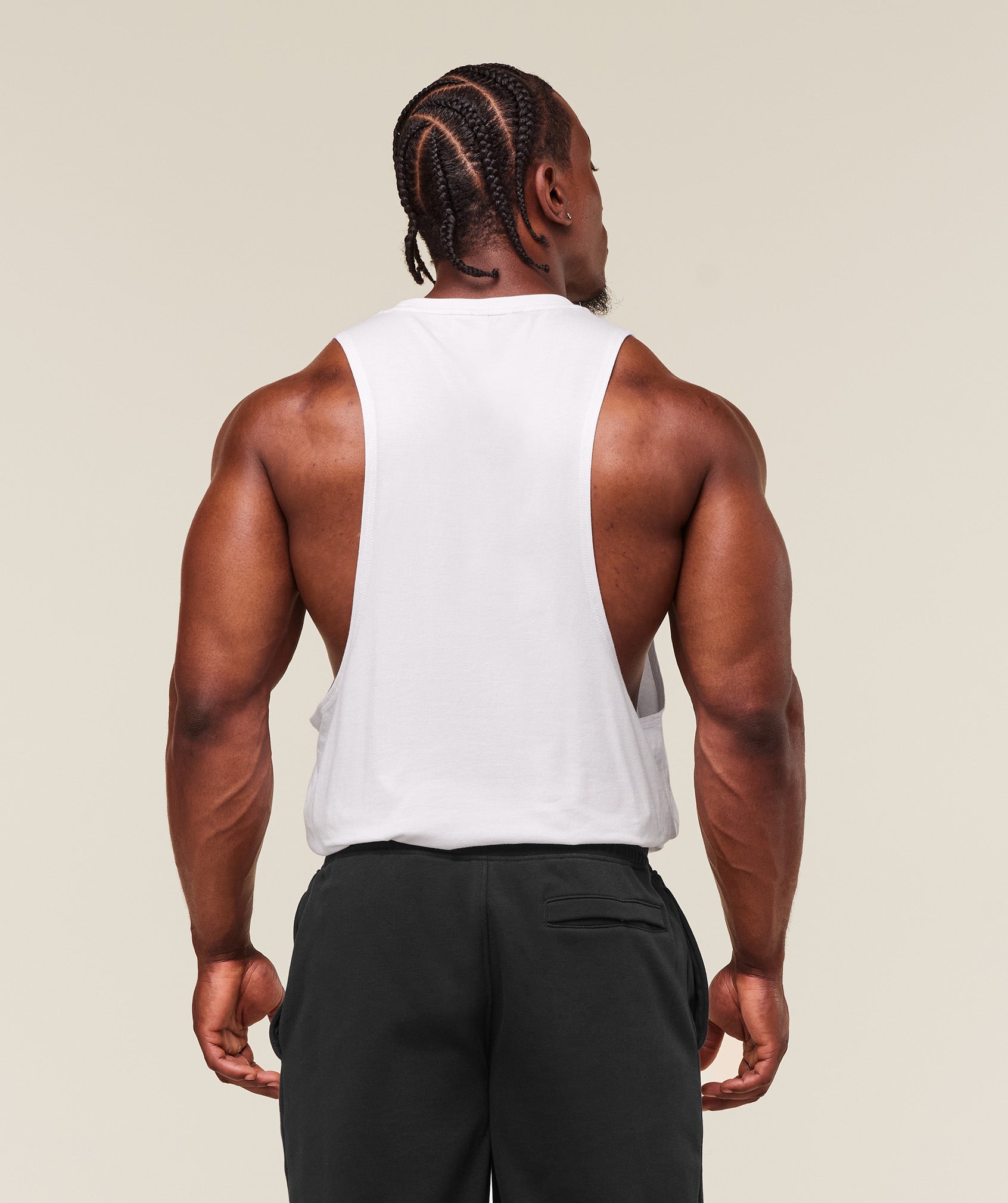 Gymshark Legacy Drop Arm Tank 'White'