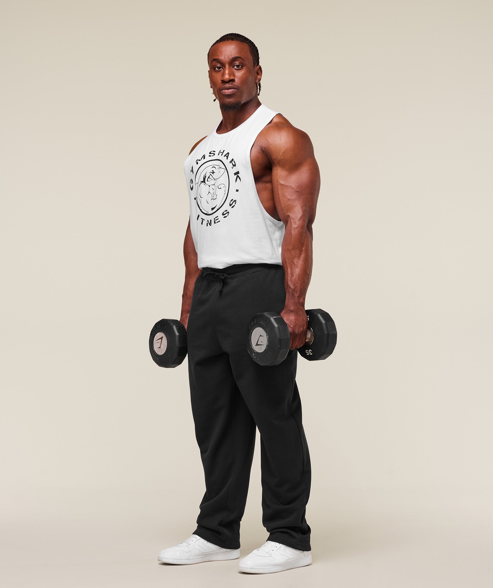 Gymshark Legacy Drop Arm Tank 'White'