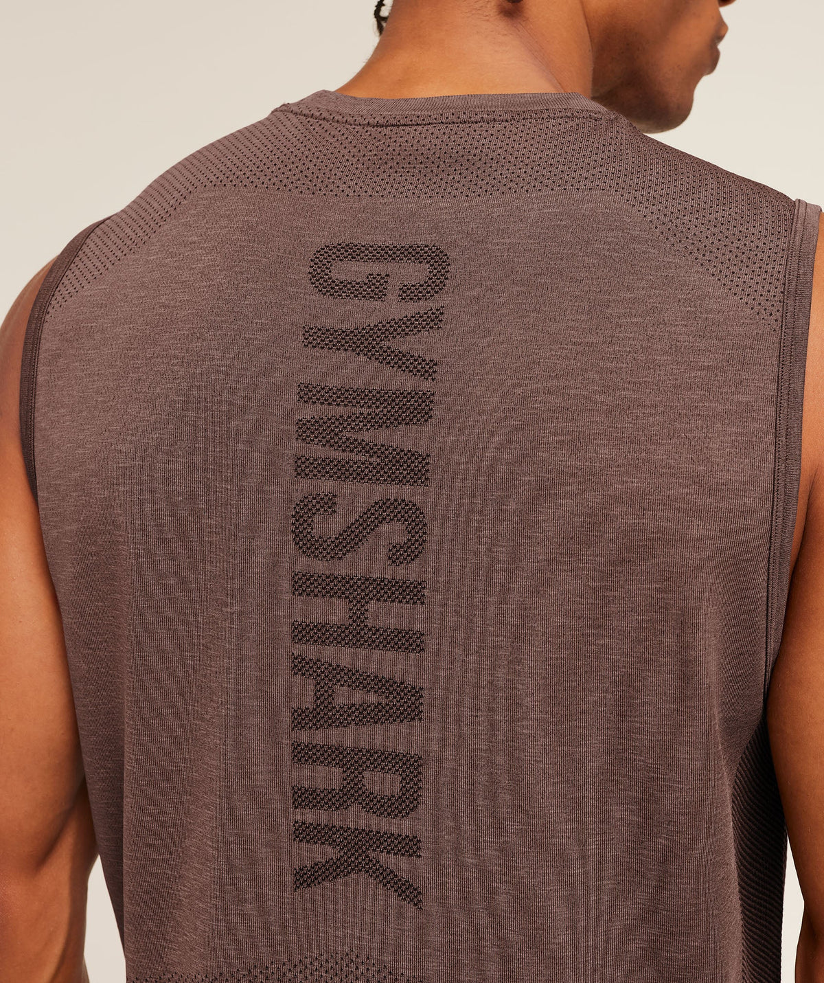 Gymshark Lightweight Seamless Tank 'Soft Brown Marl'